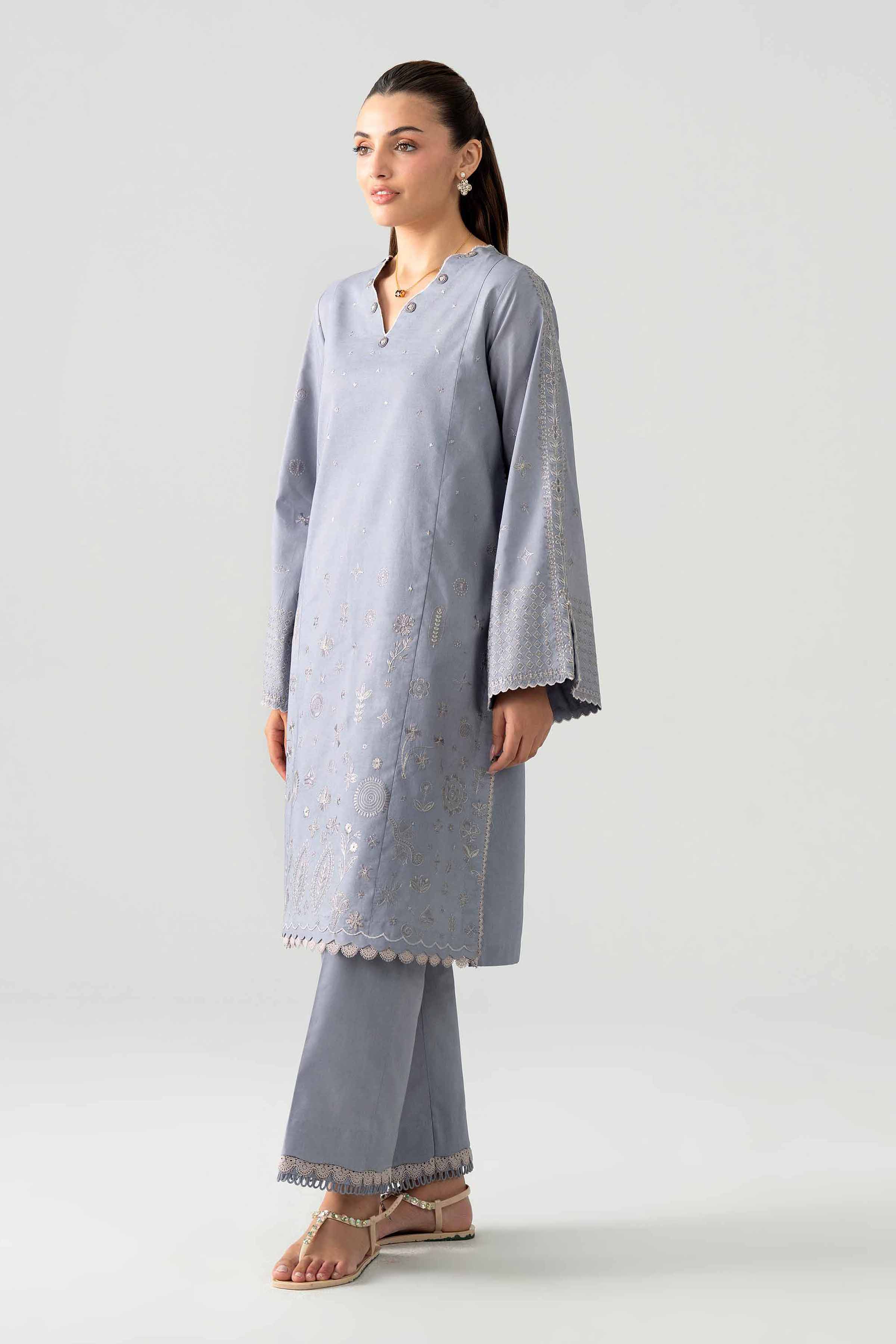 2 Piece - Embroidered Suit - 42601939 for Women - Unstitched Collection | Nishat | Shop Online