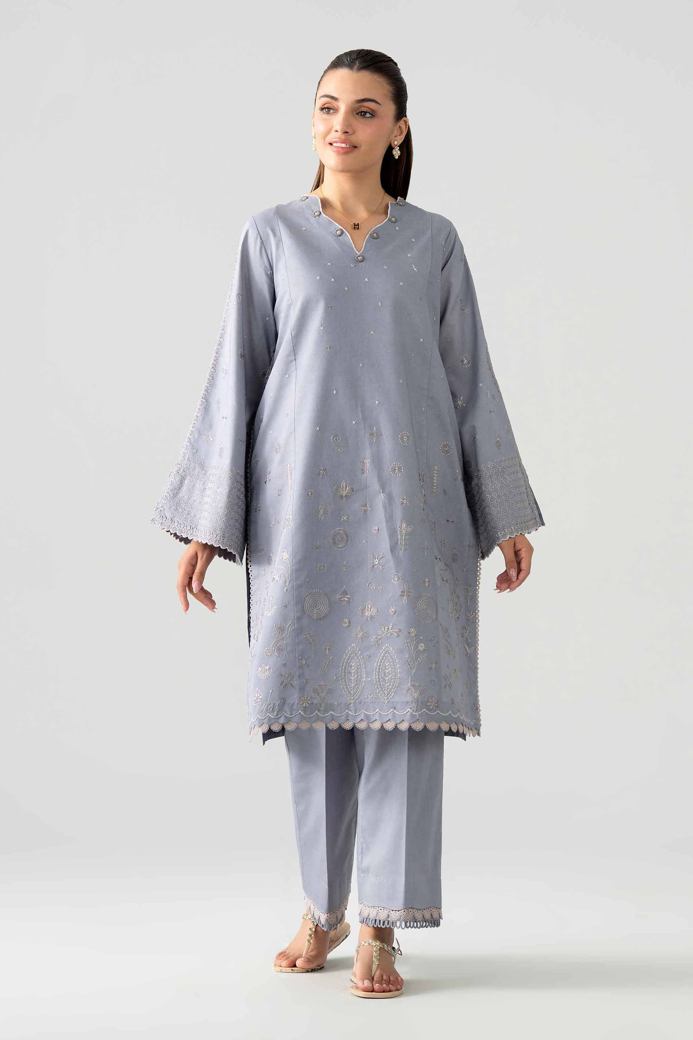 2 Piece - Embroidered Suit - 42601939 for Women - Unstitched Collection | Nishat | Shop Online
