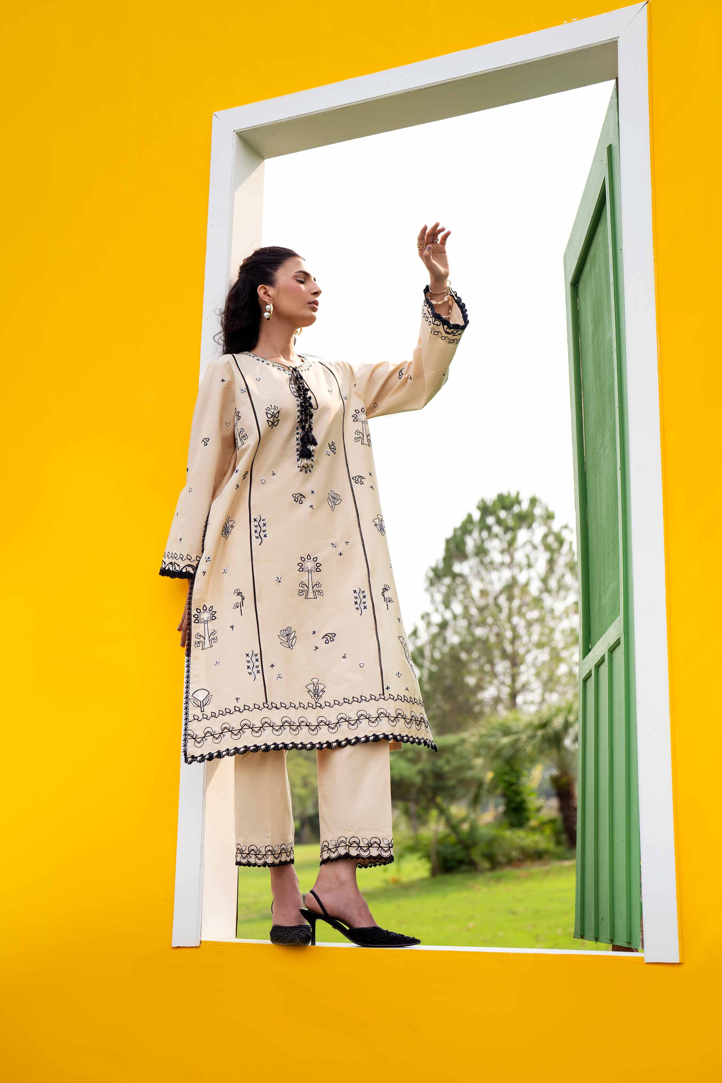 2 Piece - Embroidered Suit - 42601941 for Women - Unstitched Collection | Nishat | Shop Online