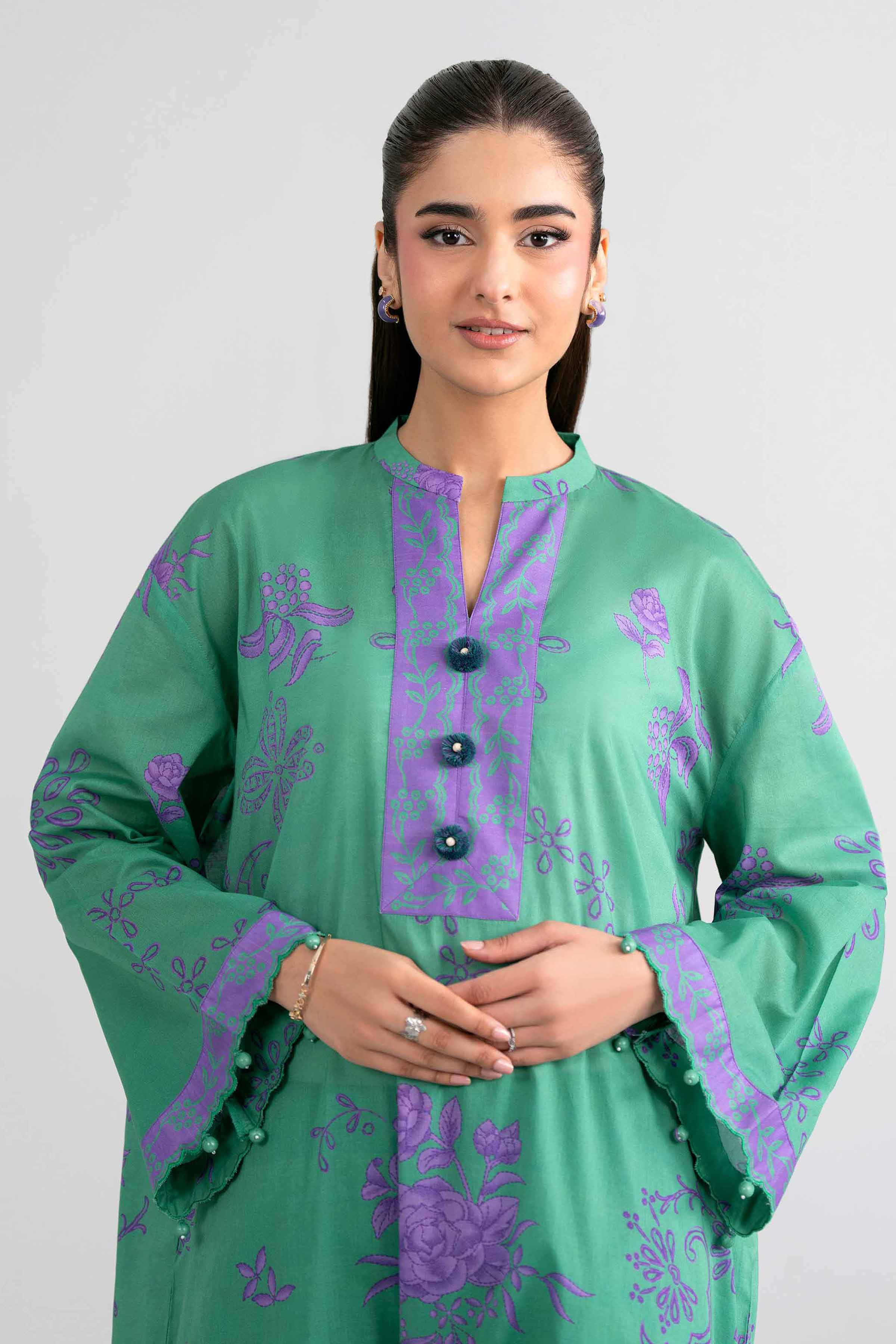2 Piece - Printed Suit - 42601945 for Women - Unstitched Collection | Nishat | Shop Online