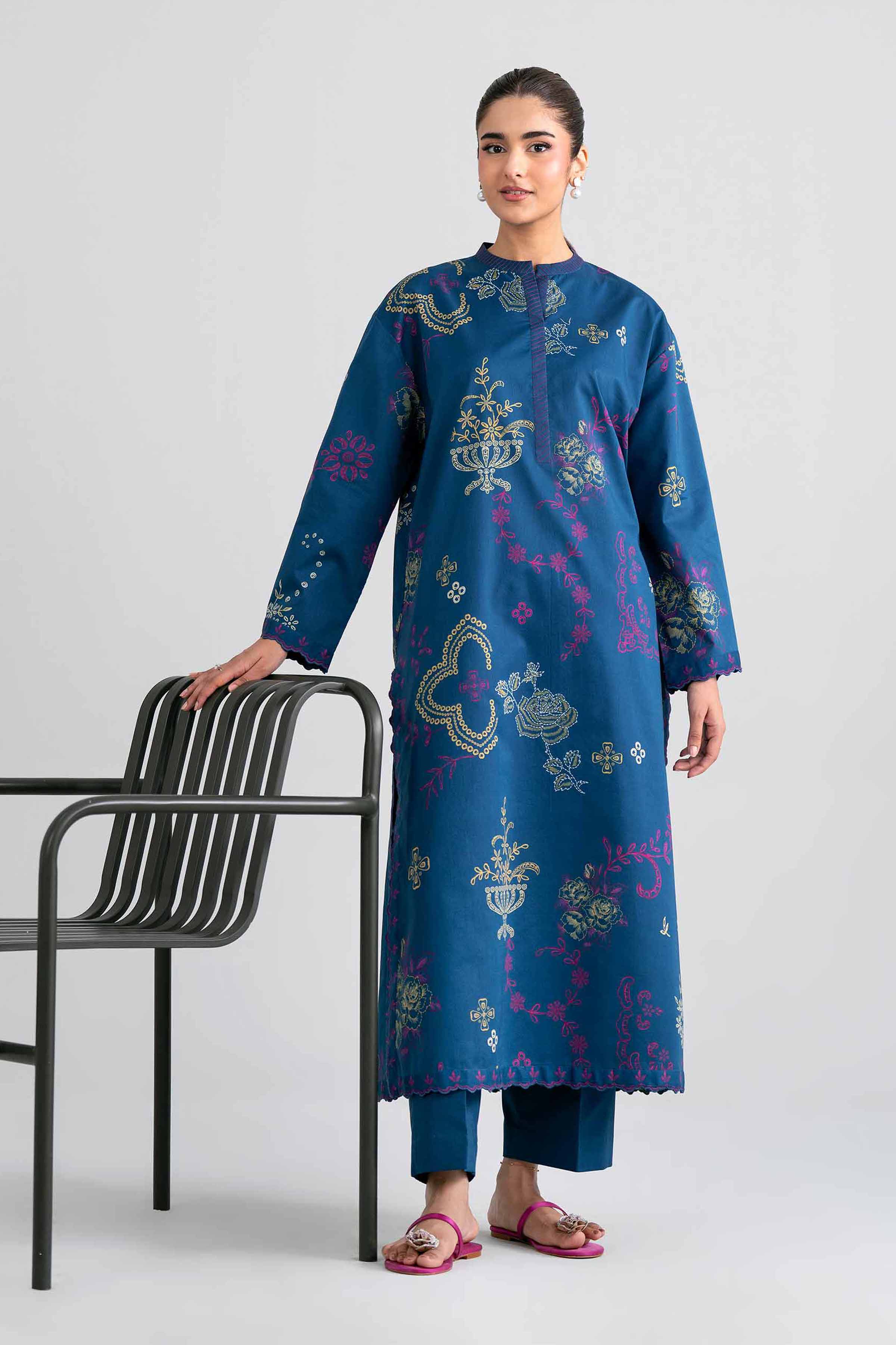 2 Piece - Printed Suit - 42601947 for Women - Unstitched Collection | Nishat | Shop Online