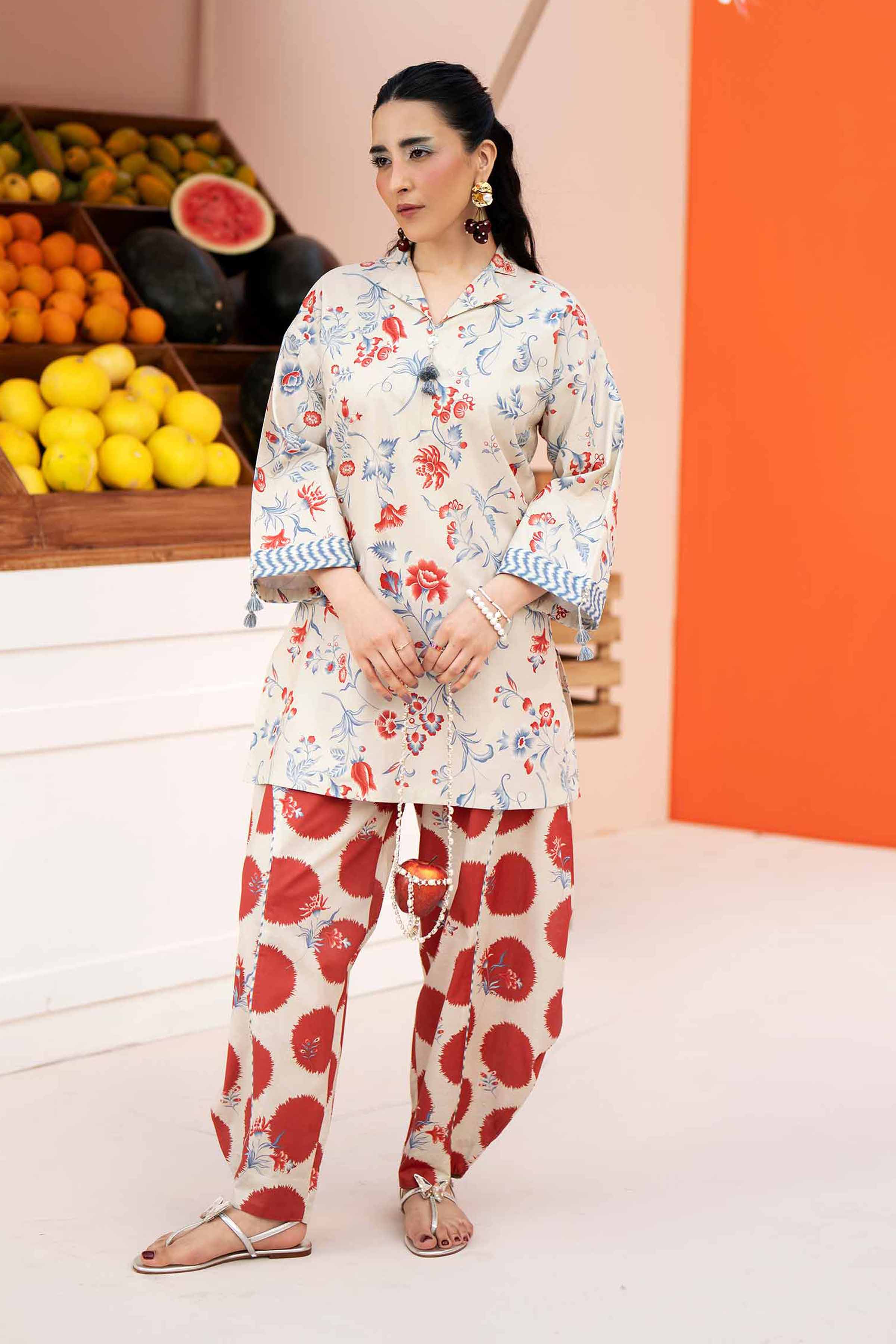 2 Piece - Printed Suit - 42601958 for Women - Unstitched Collection | Nishat | Shop Online