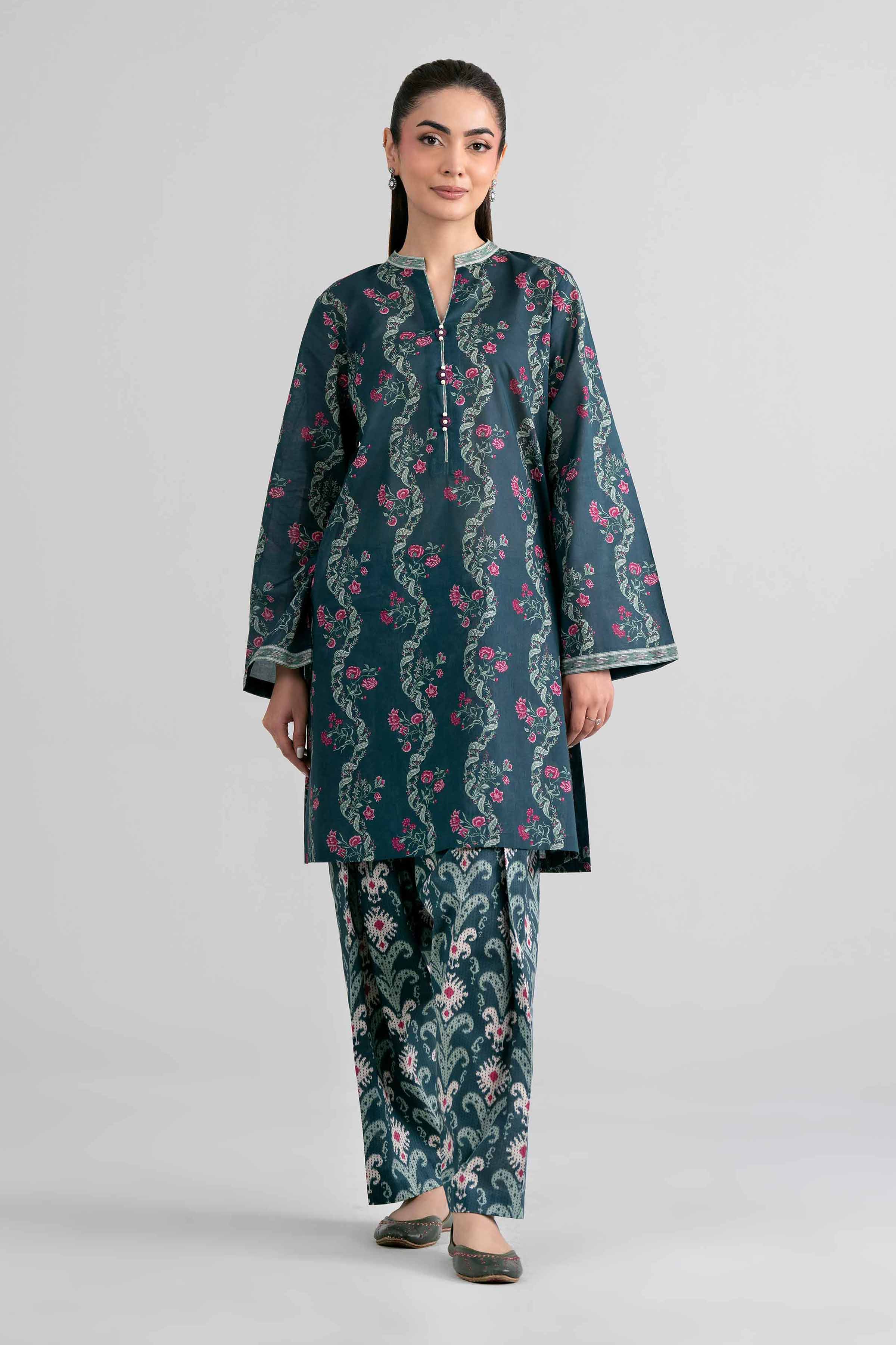 2 Piece - Printed Suit - 42601959 for Women - Unstitched Collection | Nishat | Shop Online