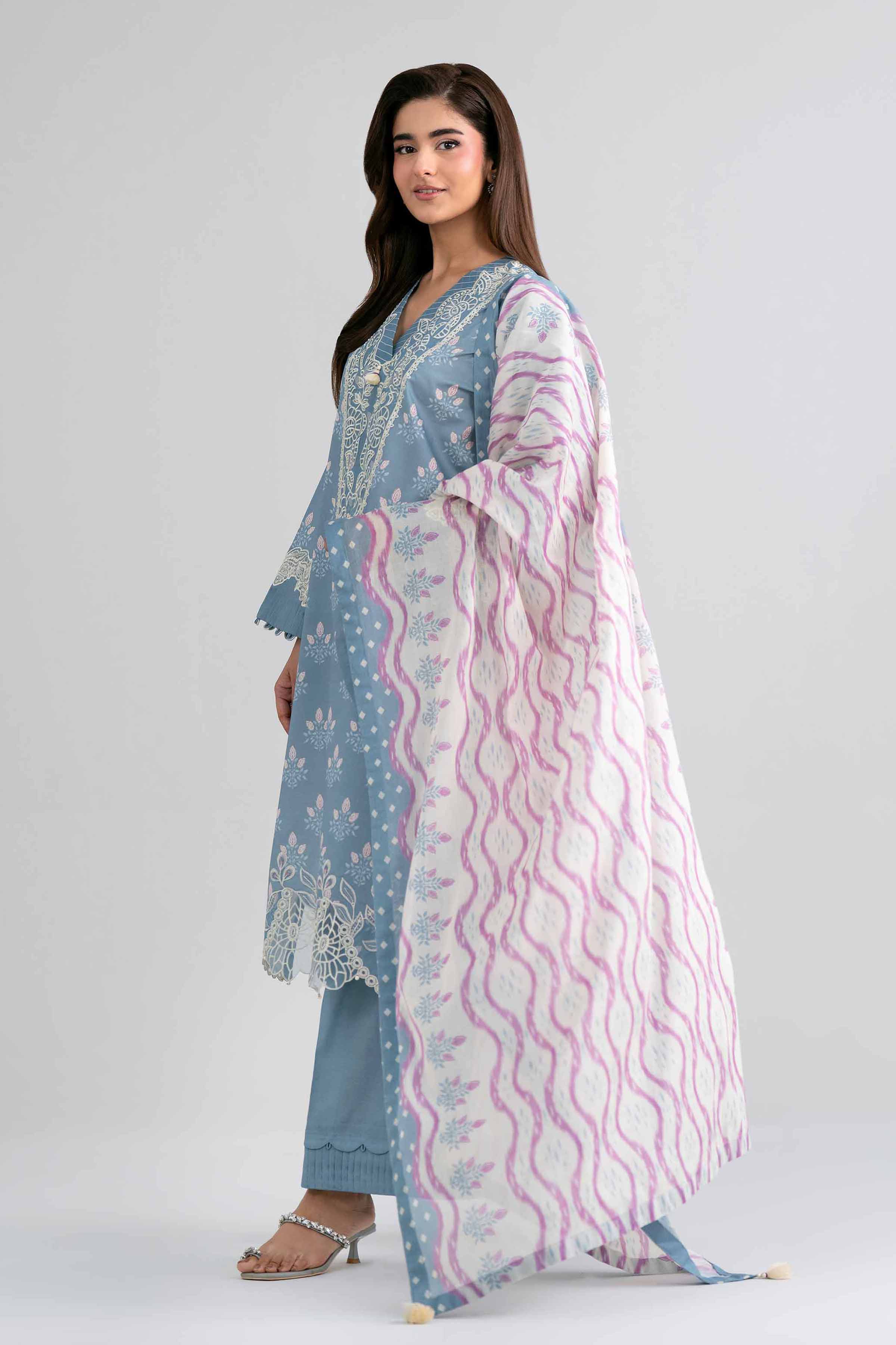 3 Piece - Printed Embroidered Suit - 42601964 for Women - Unstitched Collection | Nishat | Shop Online