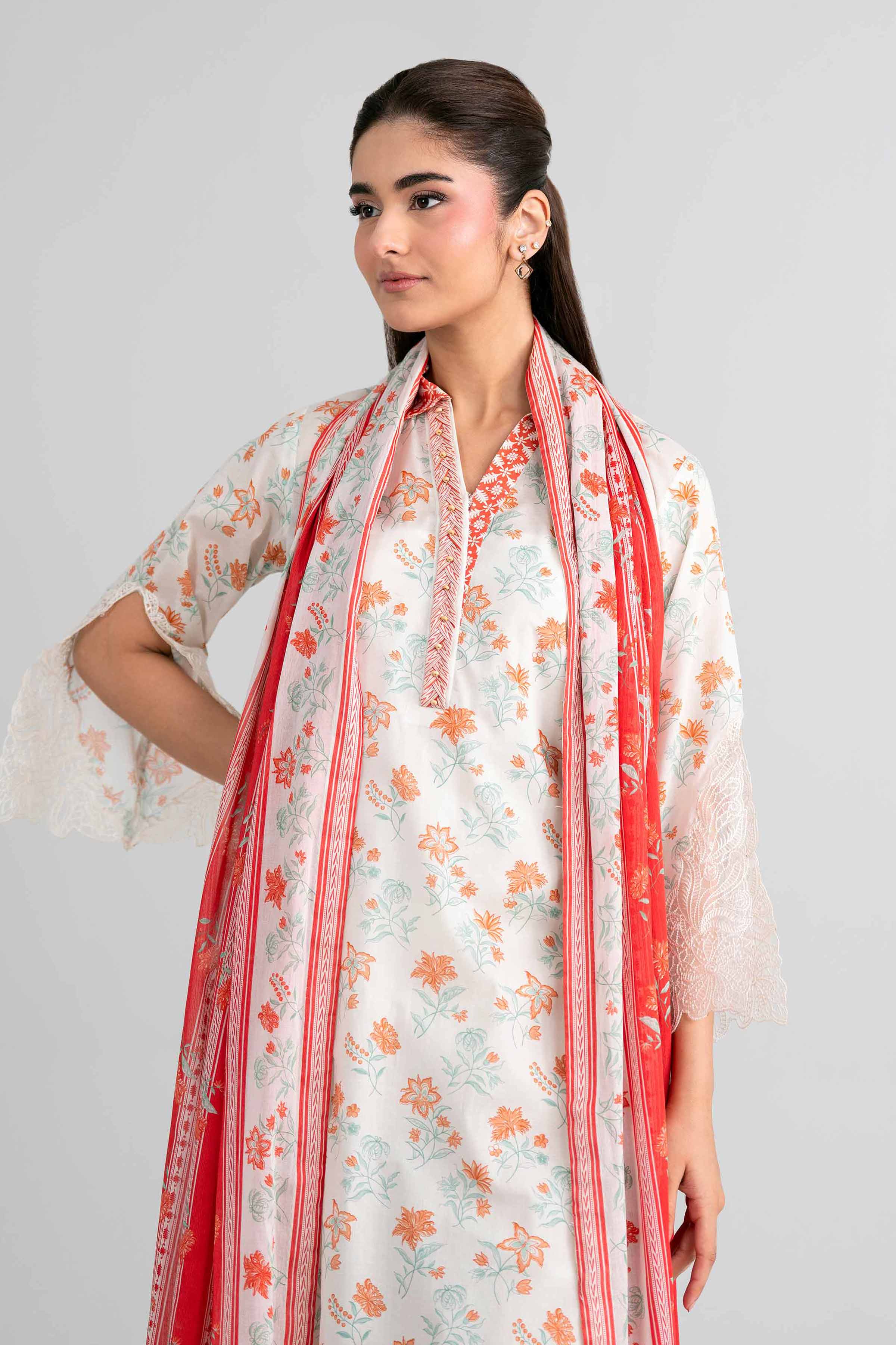 3 Piece - Printed Embroidered Suit - 42601967 for Women - Unstitched Collection | Nishat | Shop Online