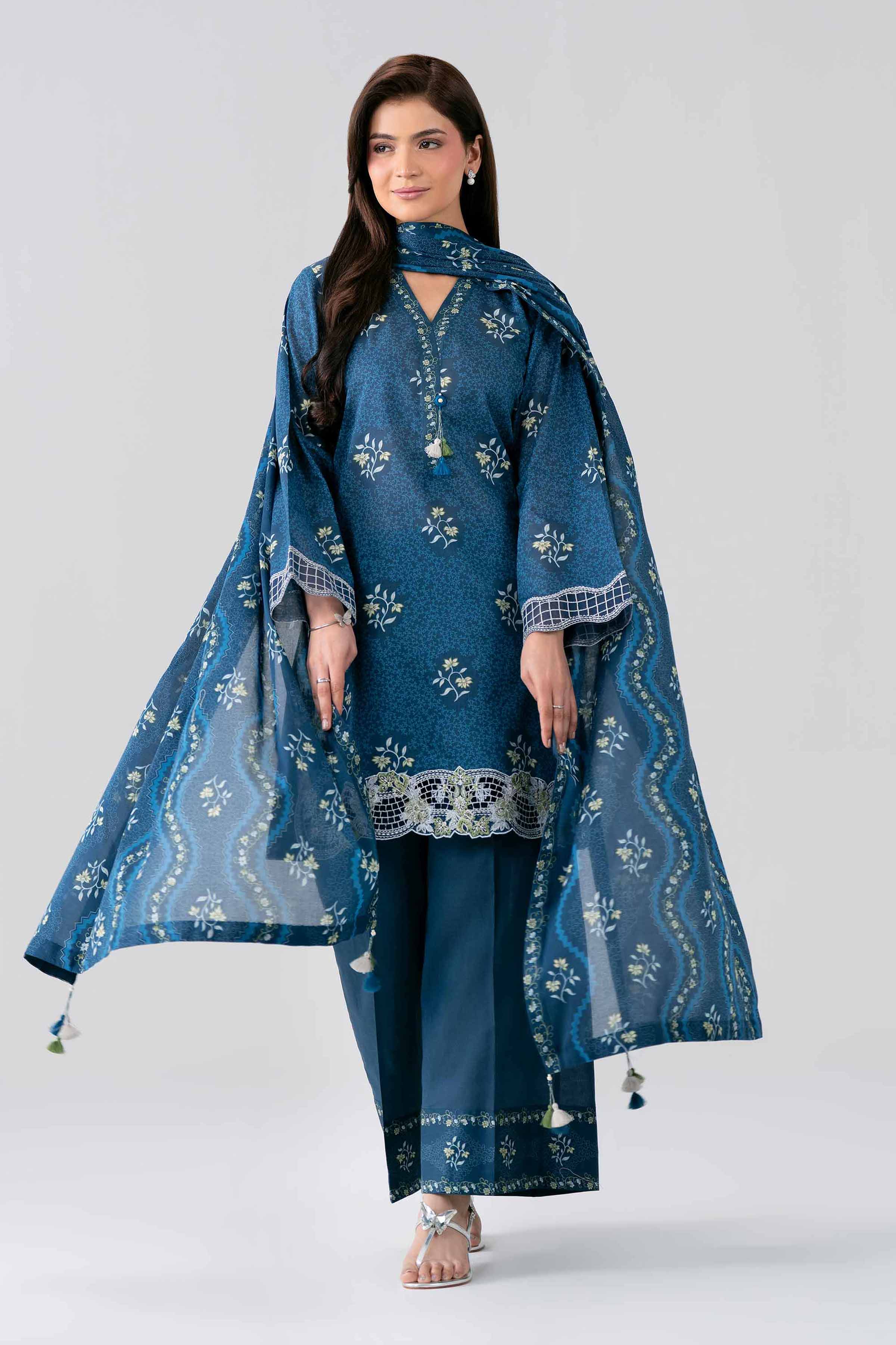 3 Piece - Printed Embroidered Suit - 42601968 for Women - Unstitched Collection | Nishat | Shop Online
