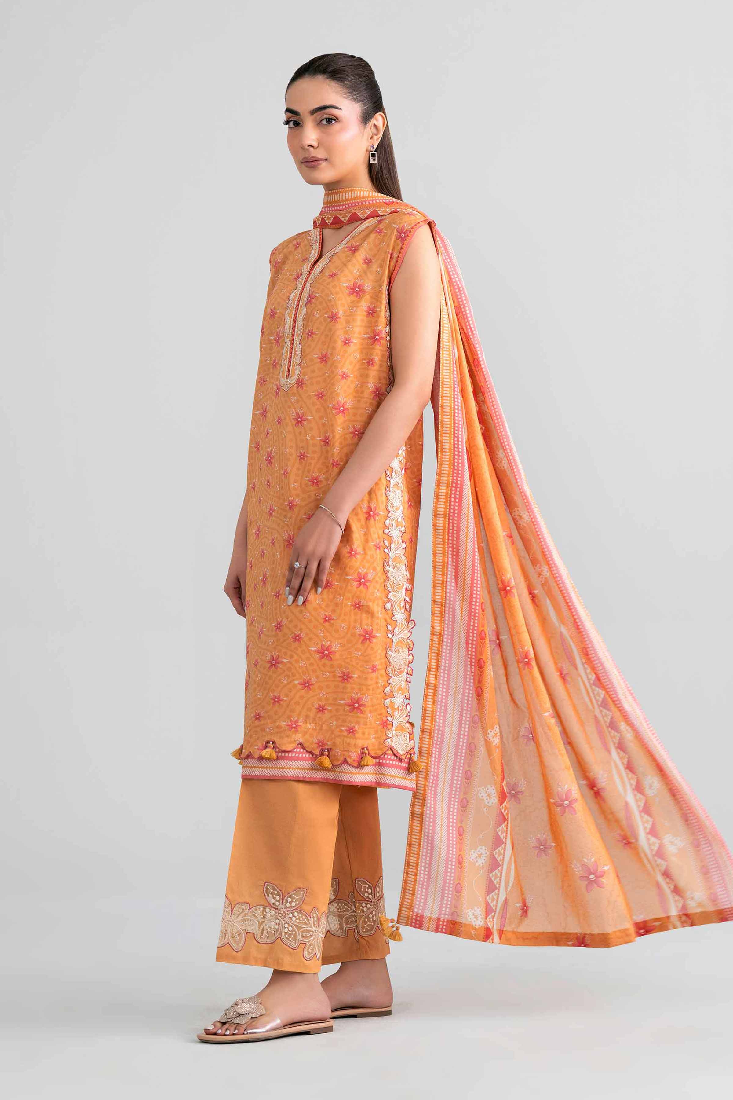 3 Piece - Printed Embroidered Suit - 42601970 for Women - Unstitched Collection | Nishat | Shop Online