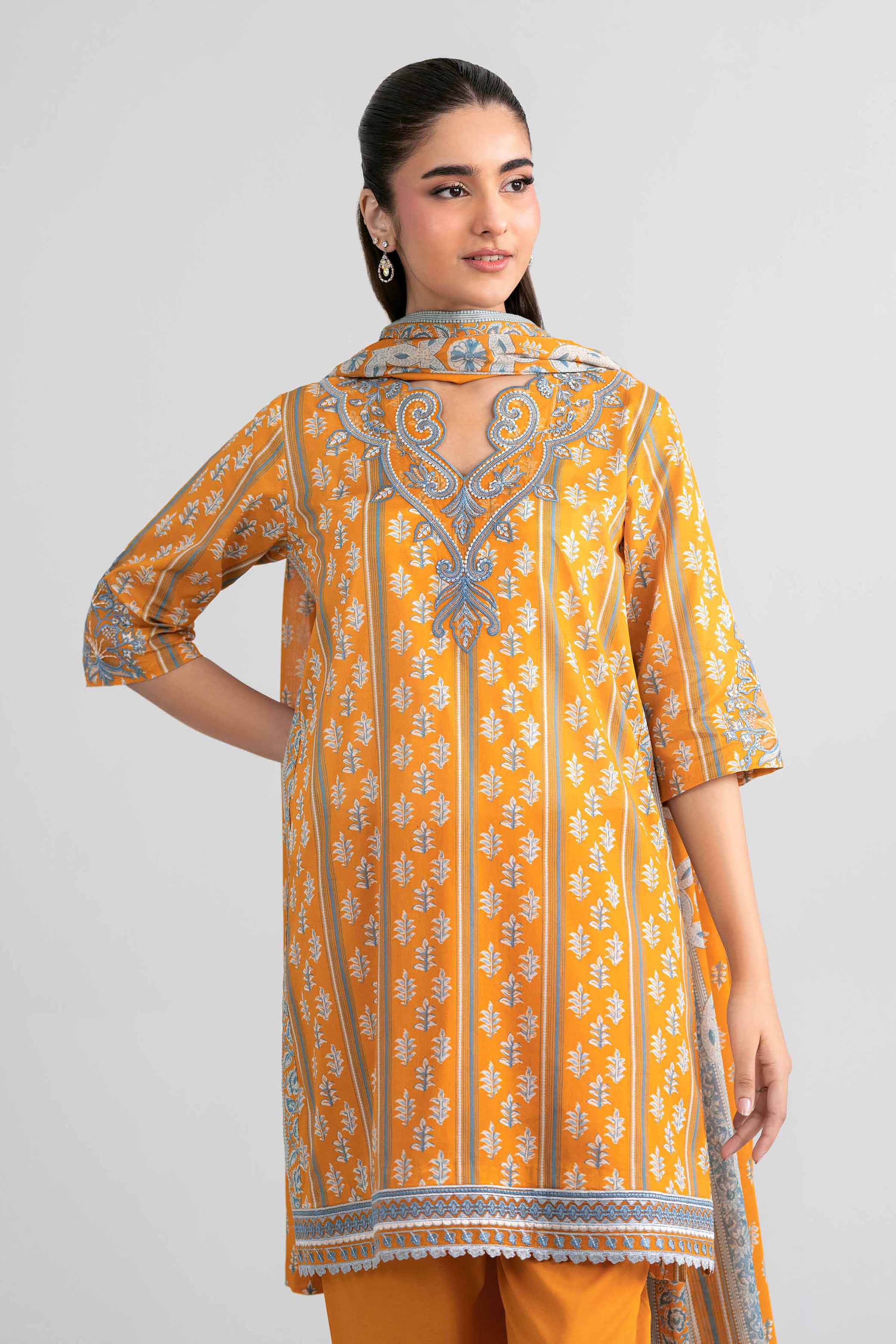 3 Piece - Printed Embroidered Suit - 42601971 for Women - Unstitched Collection | Nishat | Shop Online