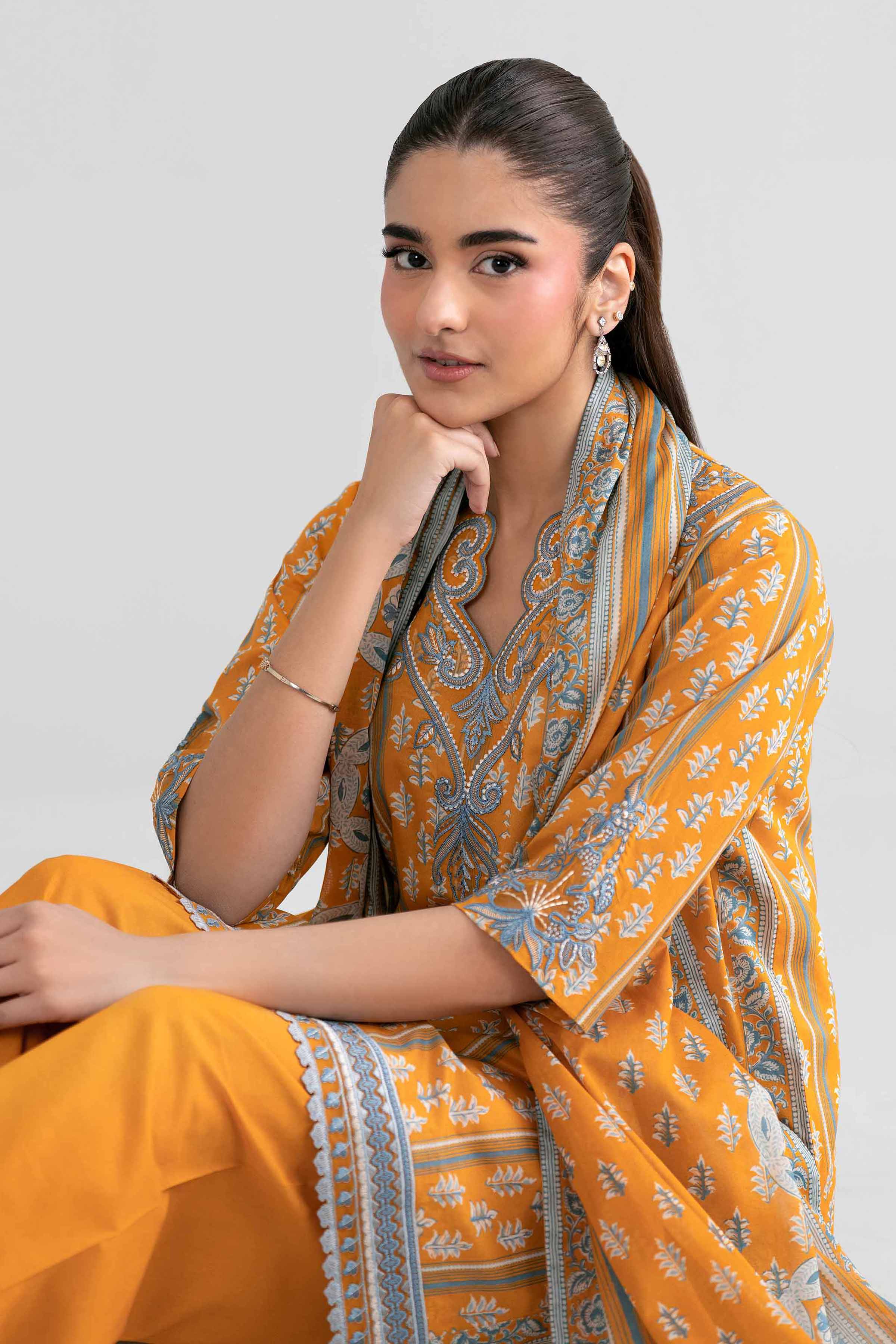 3 Piece - Printed Embroidered Suit - 42601971 for Women - Unstitched Collection | Nishat | Shop Online