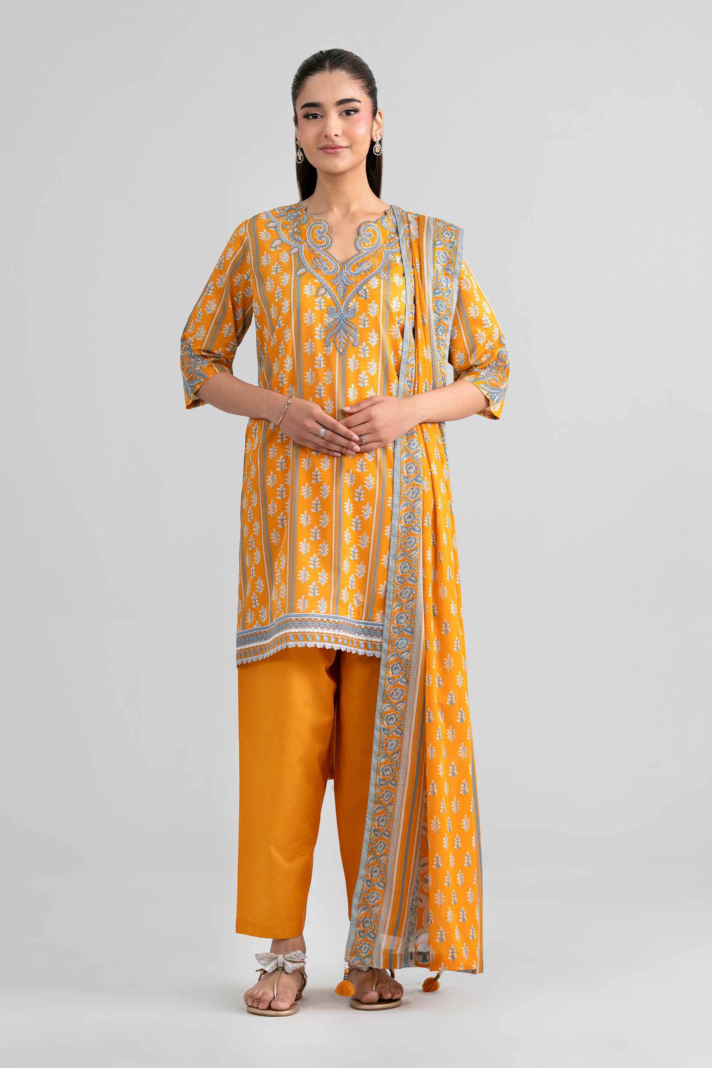 3 Piece - Printed Embroidered Suit - 42601971 for Women - Unstitched Collection | Nishat | Shop Online