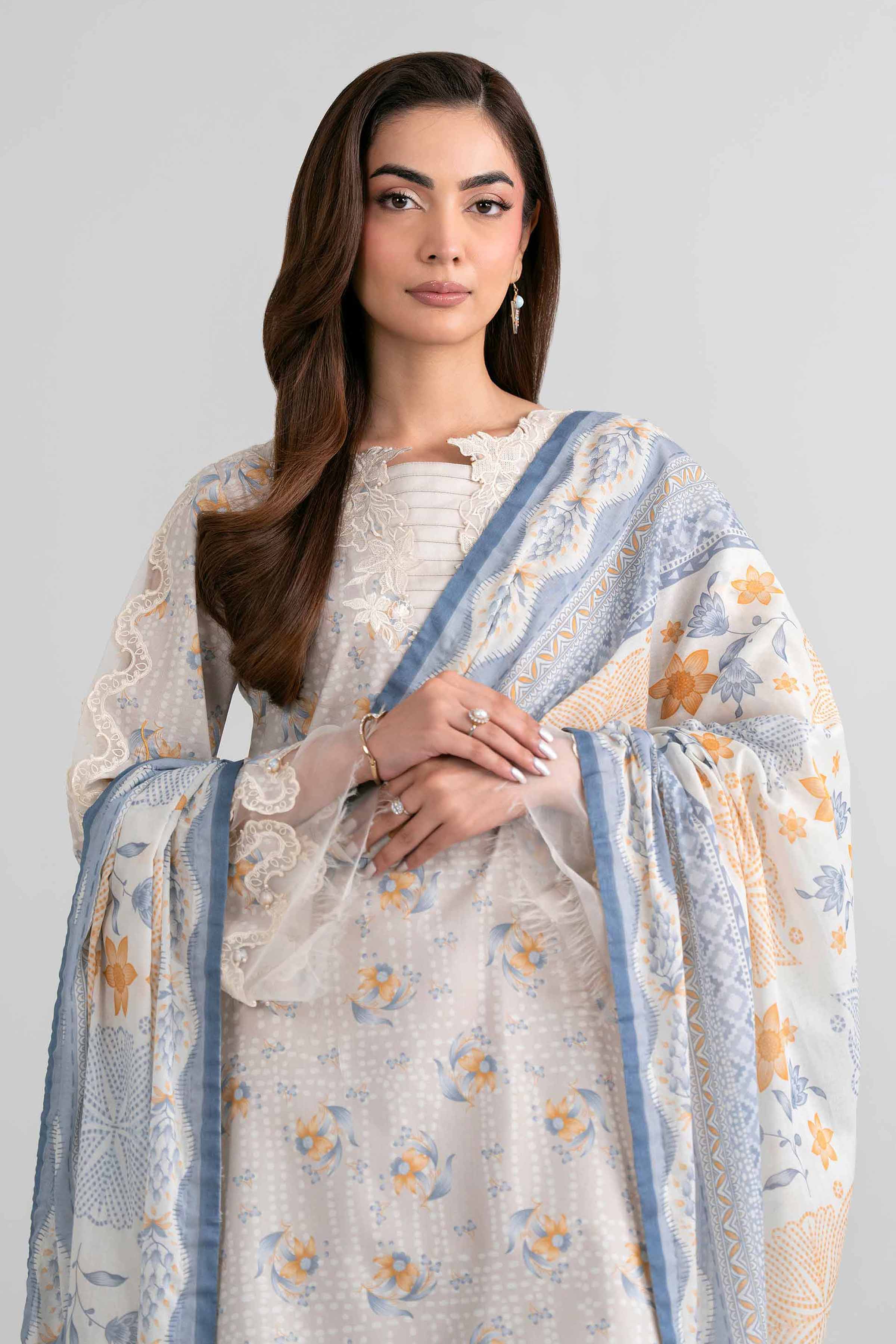 3 Piece - Printed Embroidered Suit - 42601973 for Women - Unstitched Collection | Nishat | Shop Online