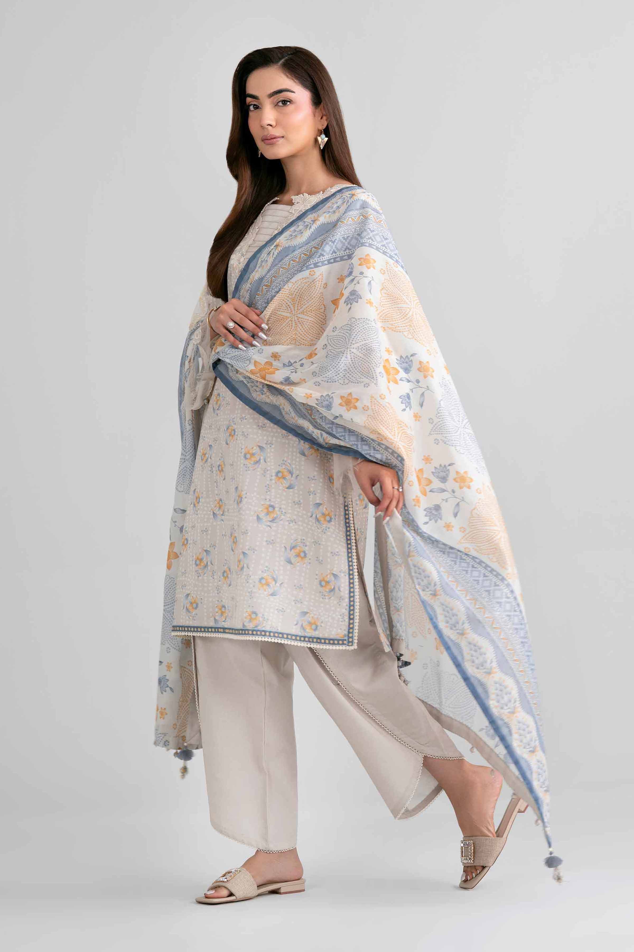 3 Piece - Printed Embroidered Suit - 42601973 for Women - Unstitched Collection | Nishat | Shop Online