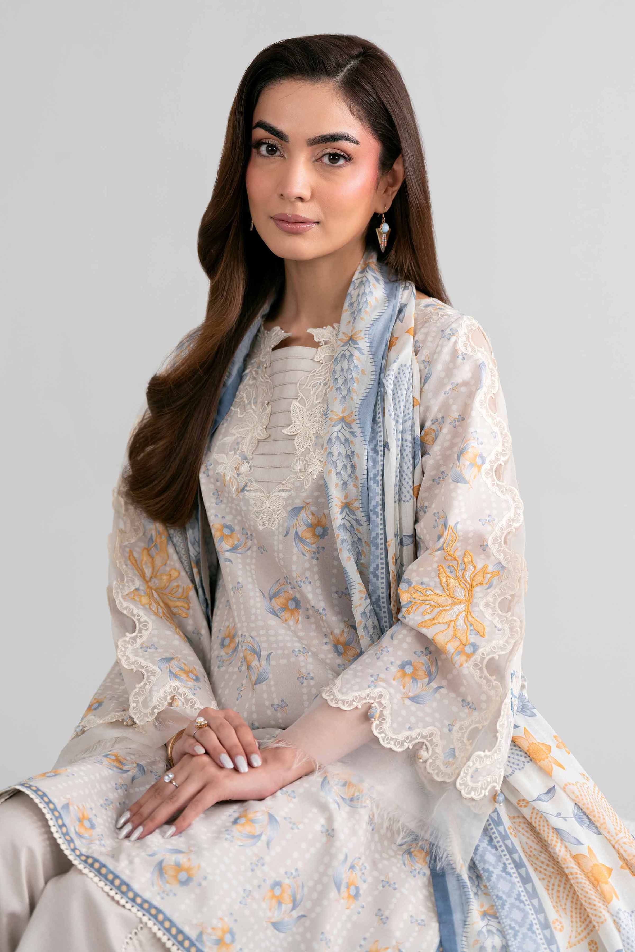 3 Piece - Printed Embroidered Suit - 42601973 for Women - Unstitched Collection | Nishat | Shop Online