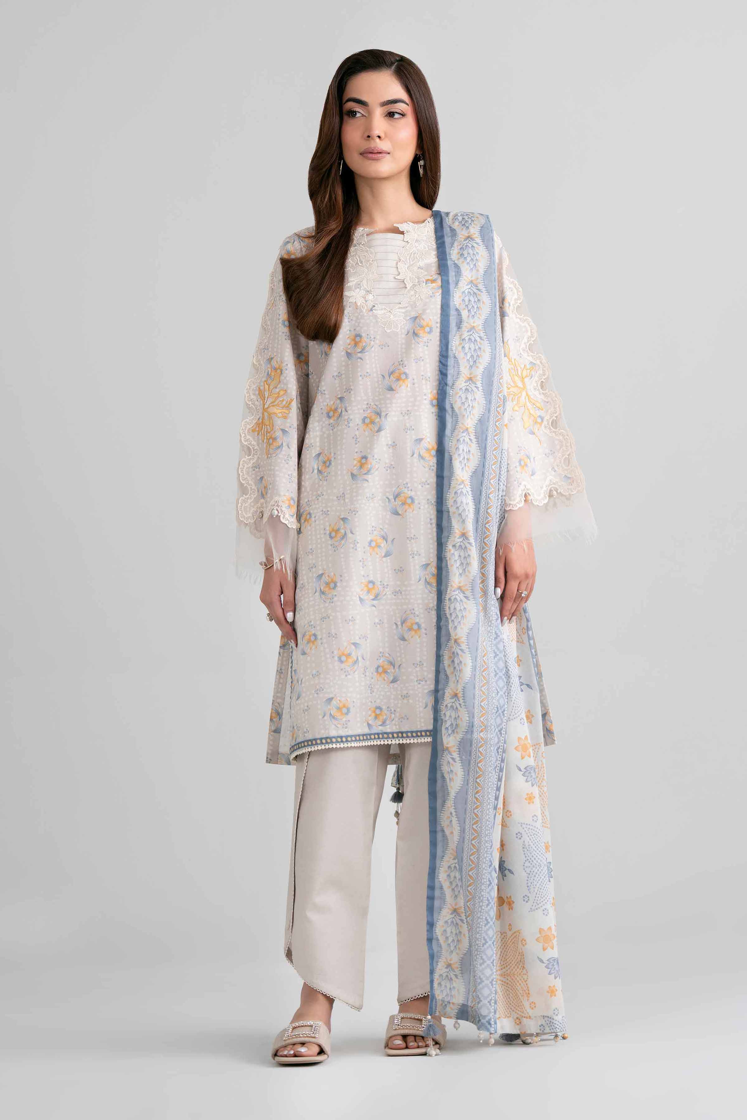 3 Piece - Printed Embroidered Suit - 42601973 for Women - Unstitched Collection | Nishat | Shop Online