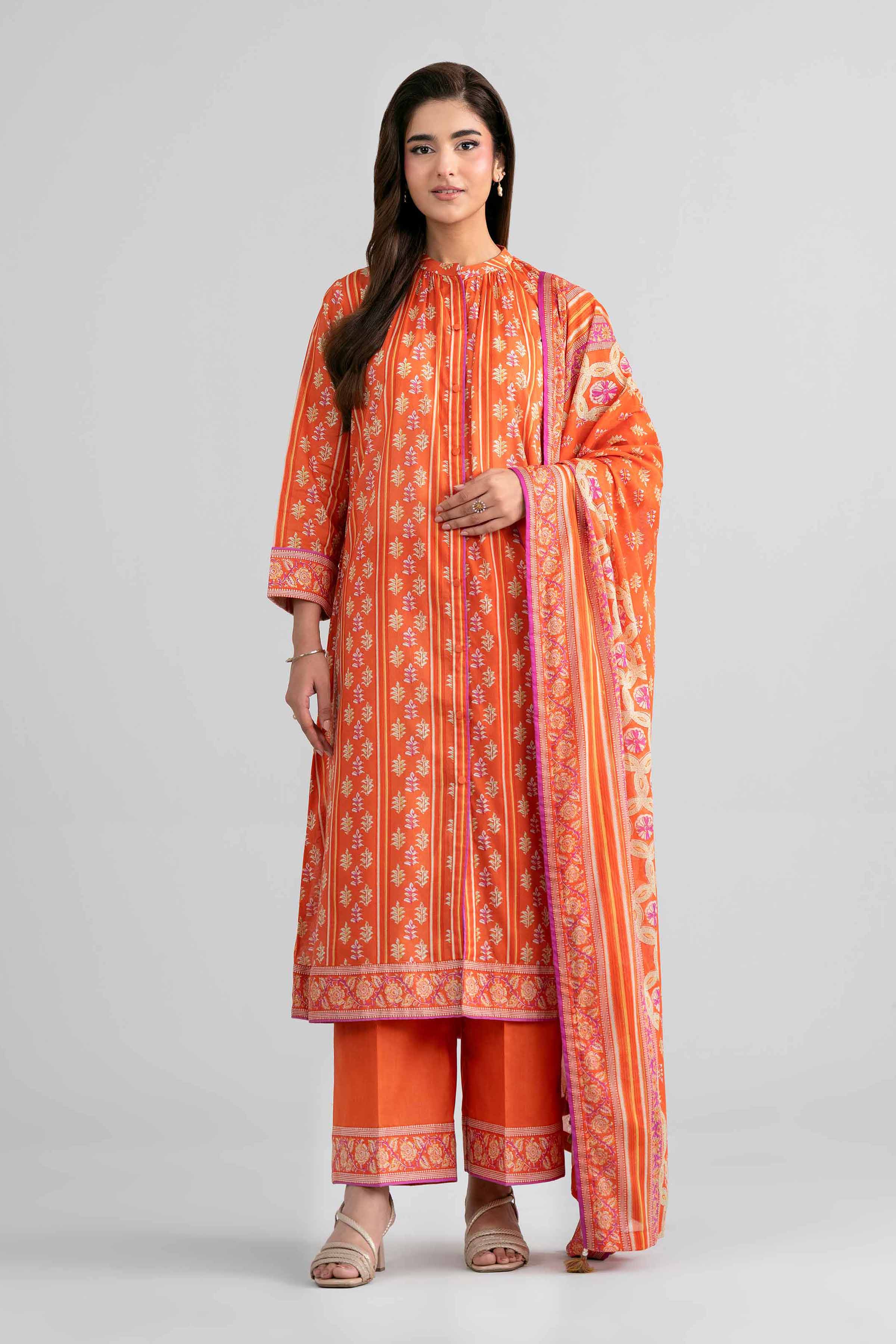 3 Piece - Printed Suit - 42601974 for Women - Unstitched Collection | Nishat | Shop Online