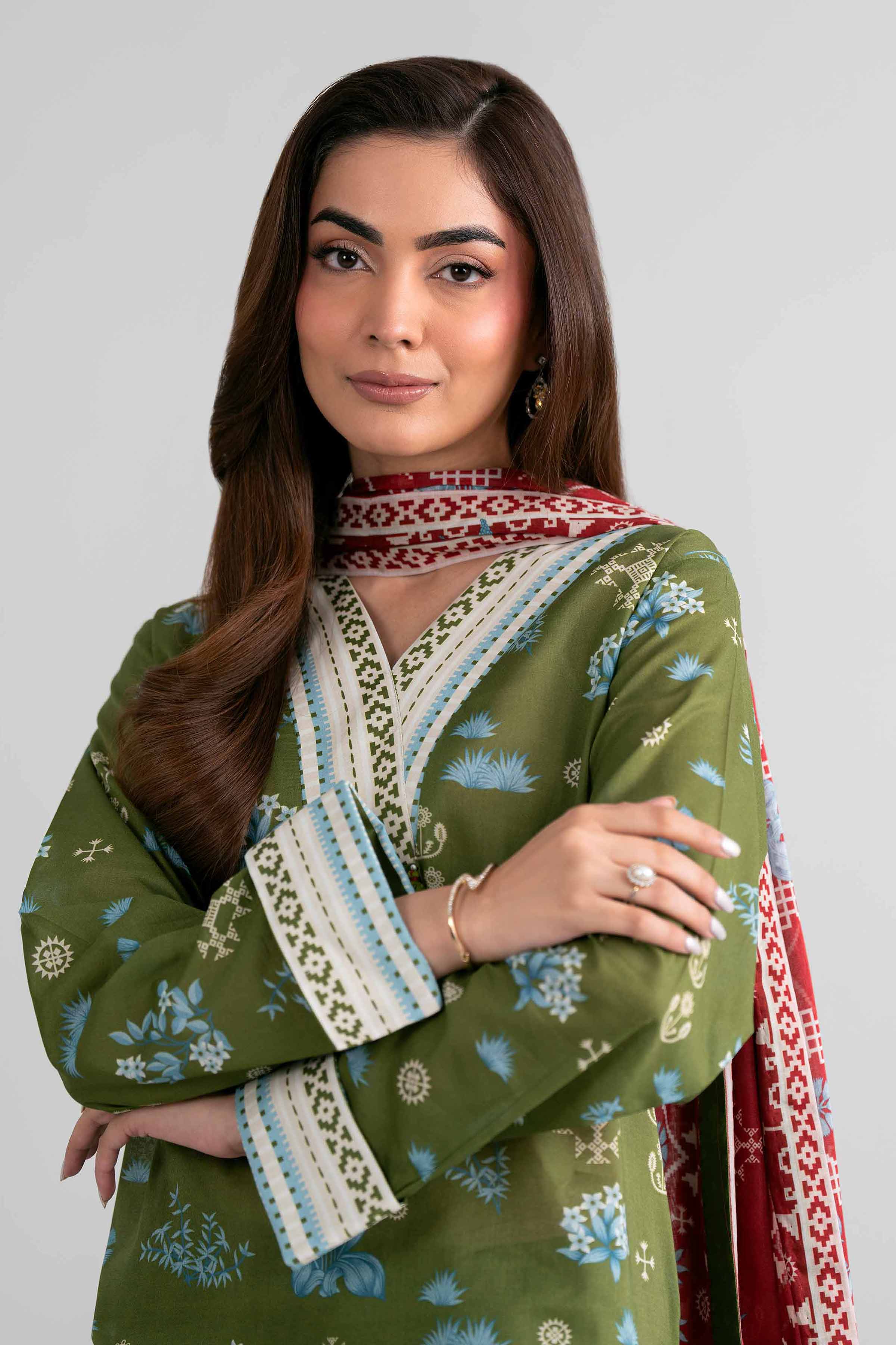 3 Piece - Printed Suit - 42601975 for Women - Unstitched Collection | Nishat | Shop Online