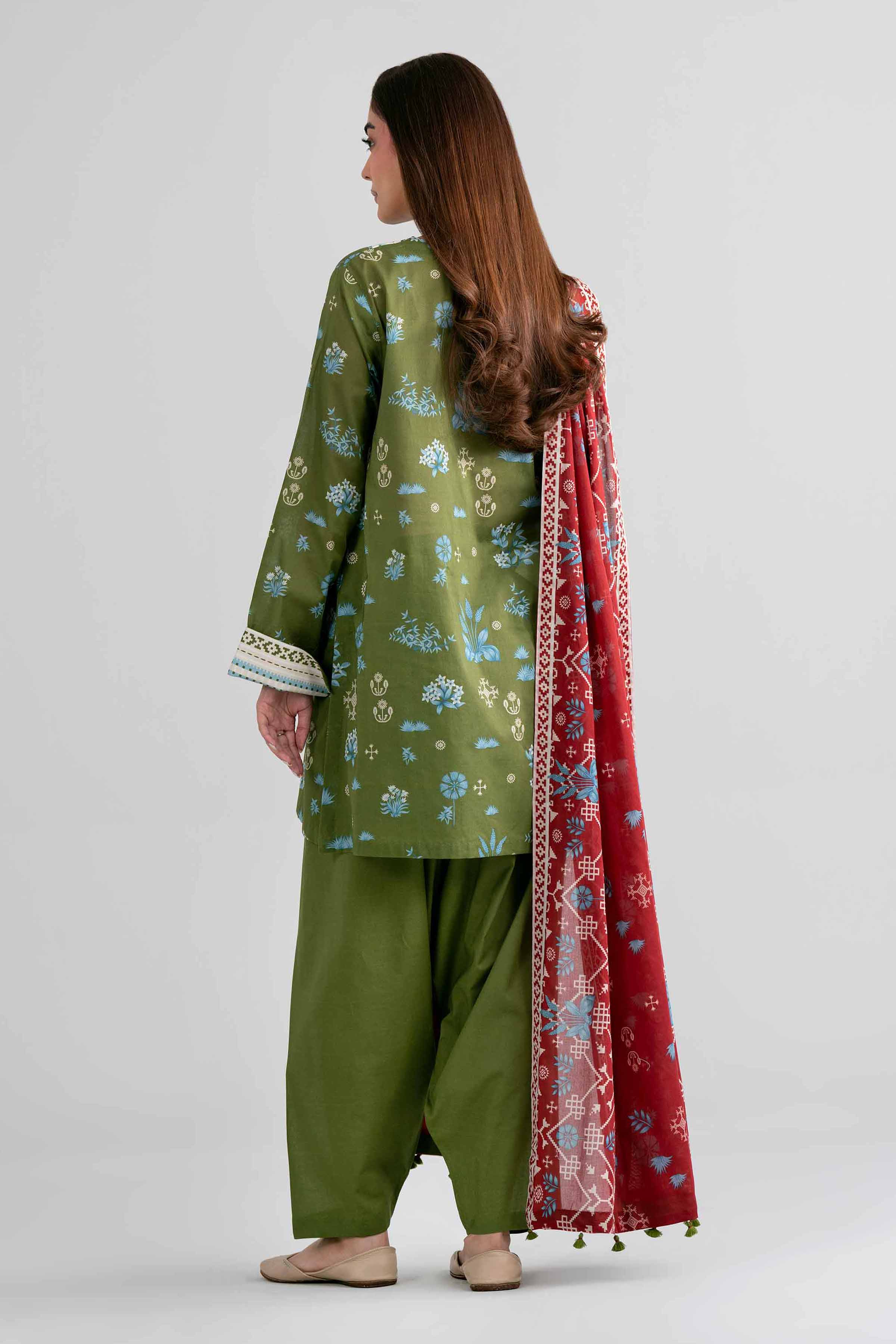 3 Piece - Printed Suit - 42601975 for Women - Unstitched Collection | Nishat | Shop Online