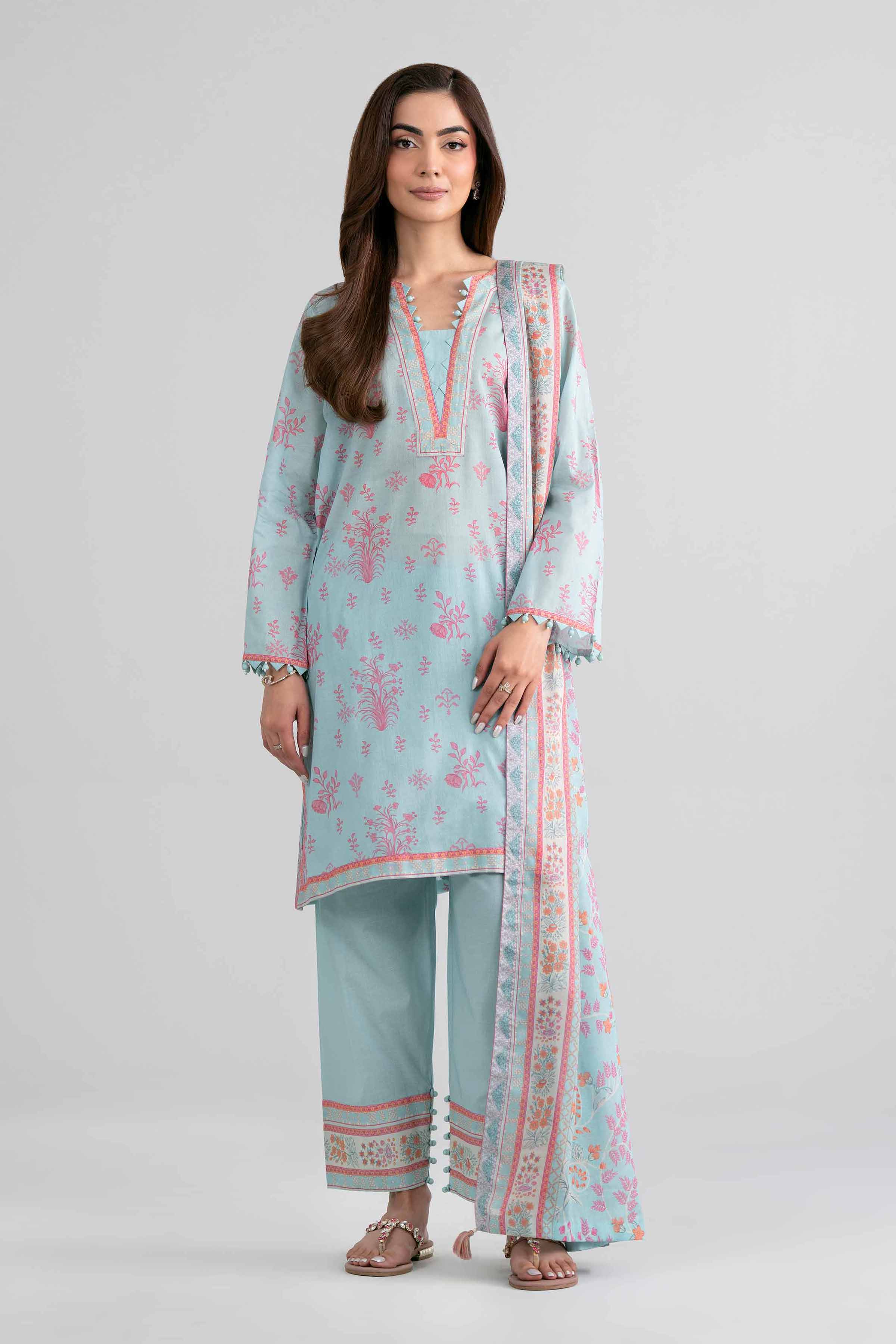 3 Piece - Printed Suit - 42601976 for Women - Unstitched Collection | Nishat | Shop Online