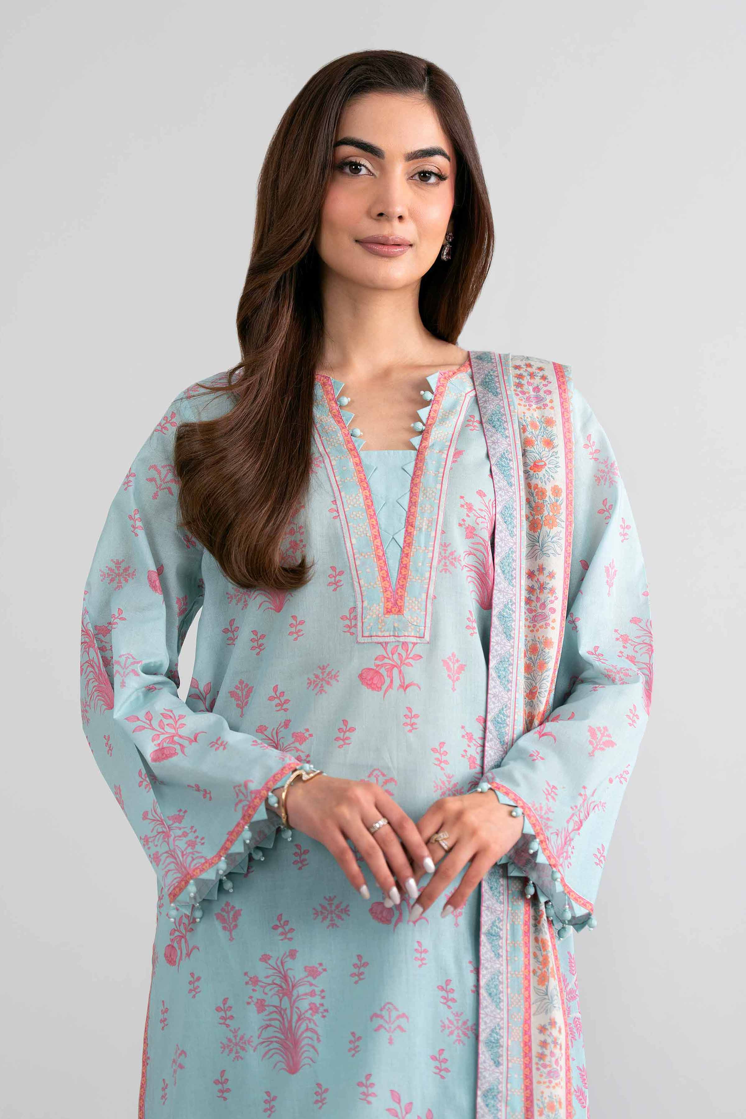 3 Piece - Printed Suit - 42601976 for Women - Unstitched Collection | Nishat | Shop Online