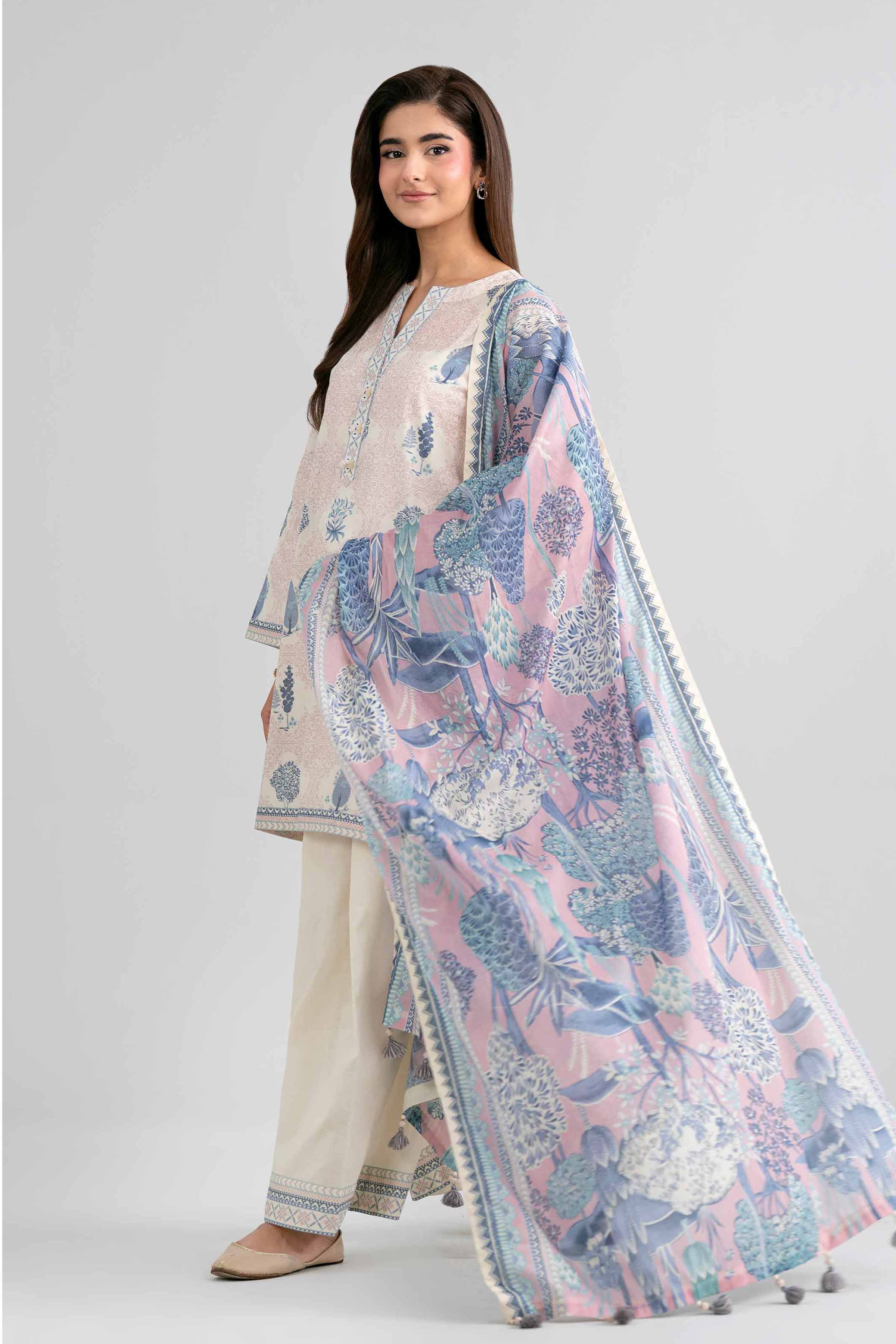 3 Piece - Printed Suit - 42601977 for Women - Unstitched Collection | Nishat | Shop Online