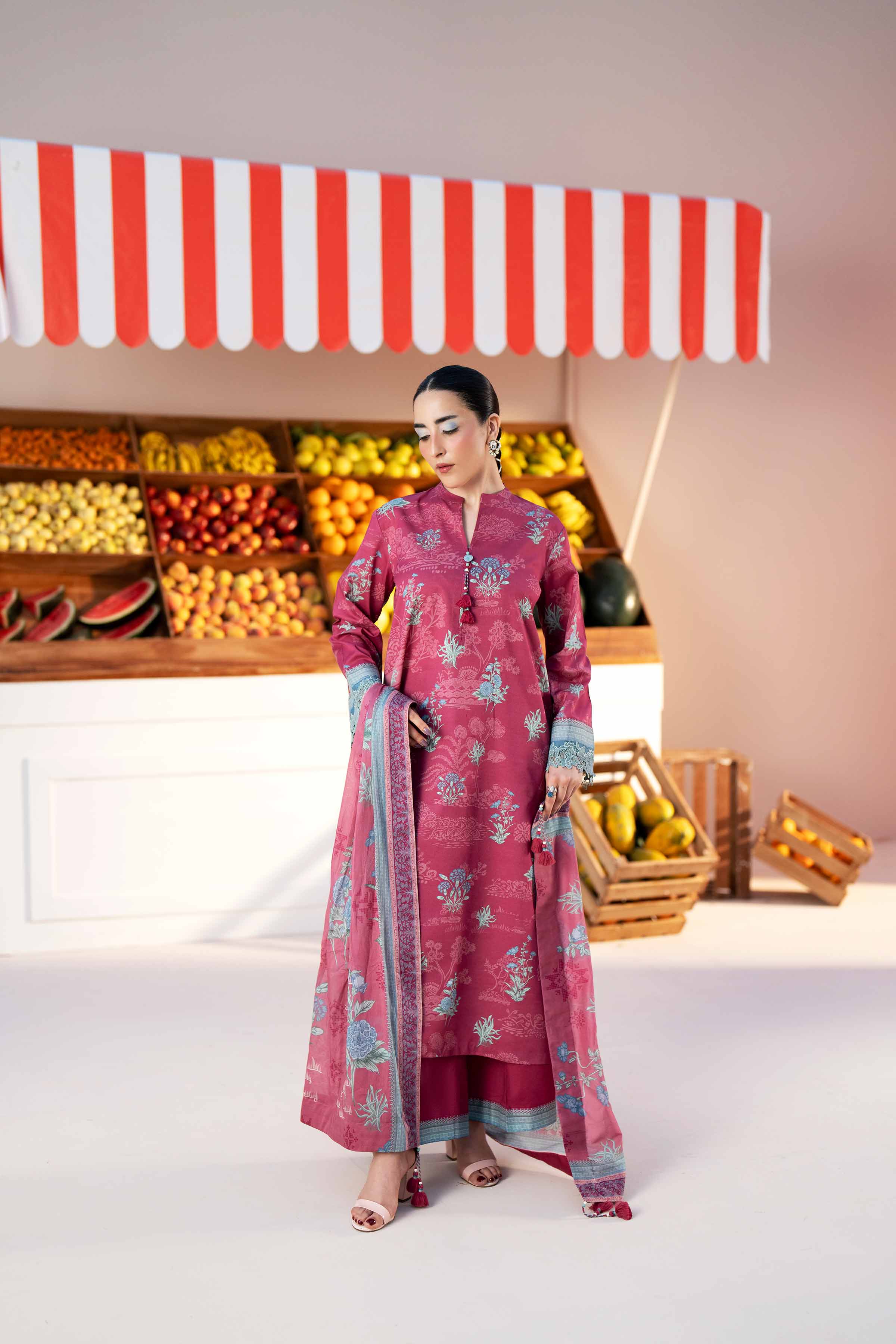 3 Piece - Printed Suit - 42601978 for Women - Unstitched Collection | Nishat | Shop Online
