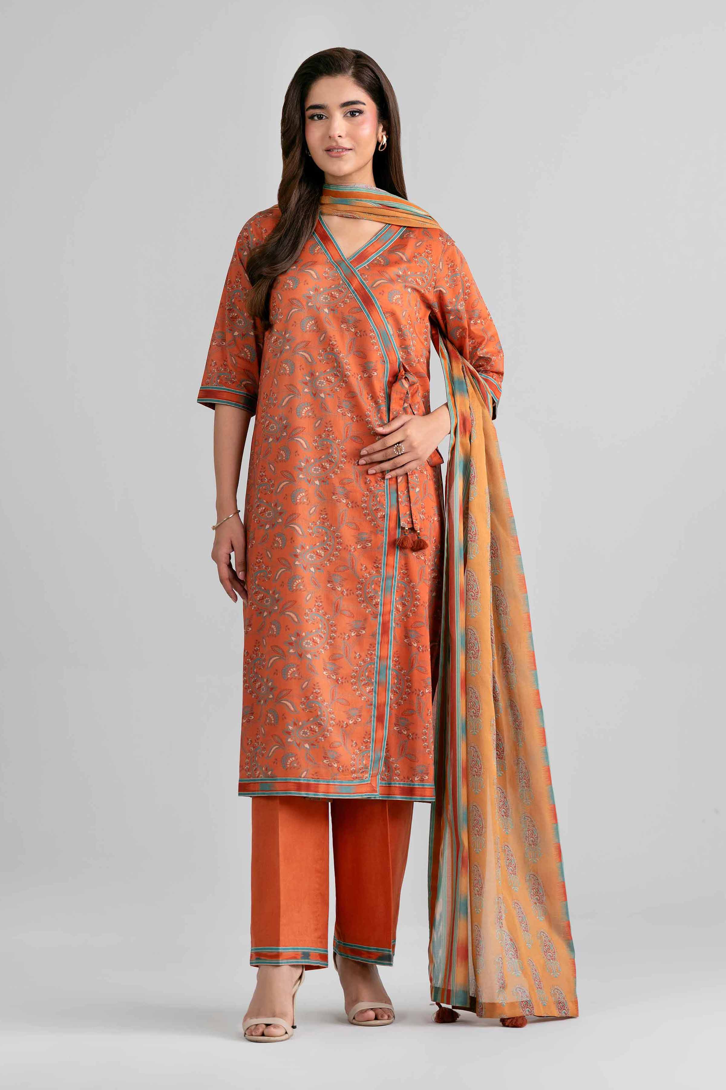 3 Piece - Printed Suit - 42601980 for Women - Unstitched Collection | Nishat | Shop Online