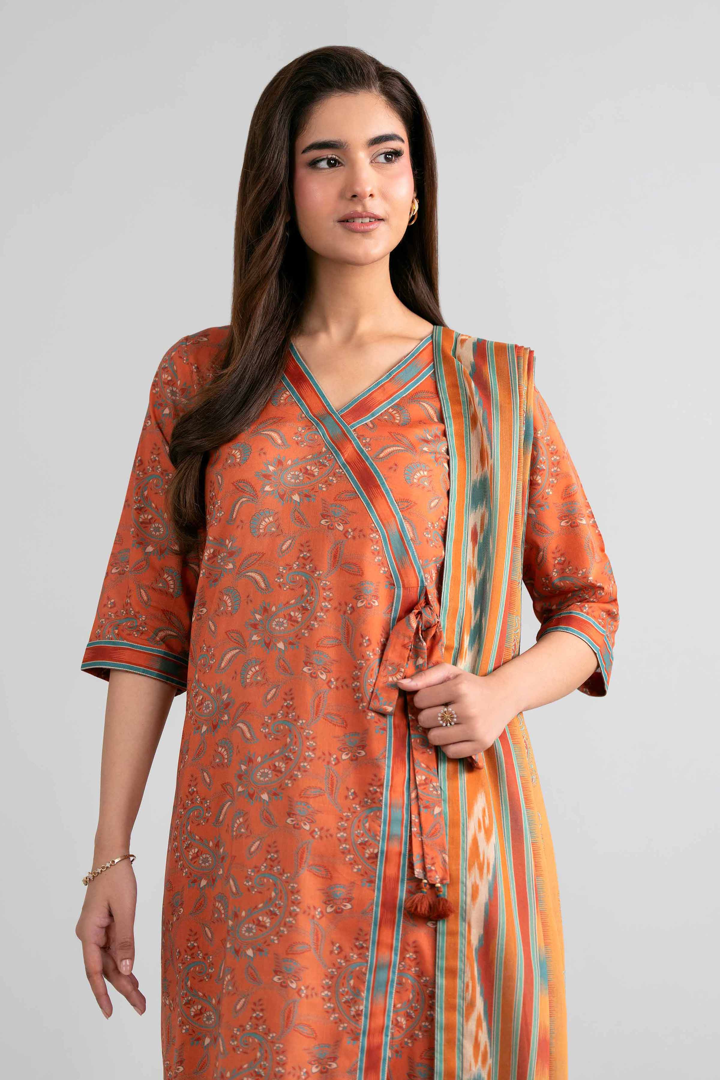 3 Piece - Printed Suit - 42601980 for Women - Unstitched Collection | Nishat | Shop Online