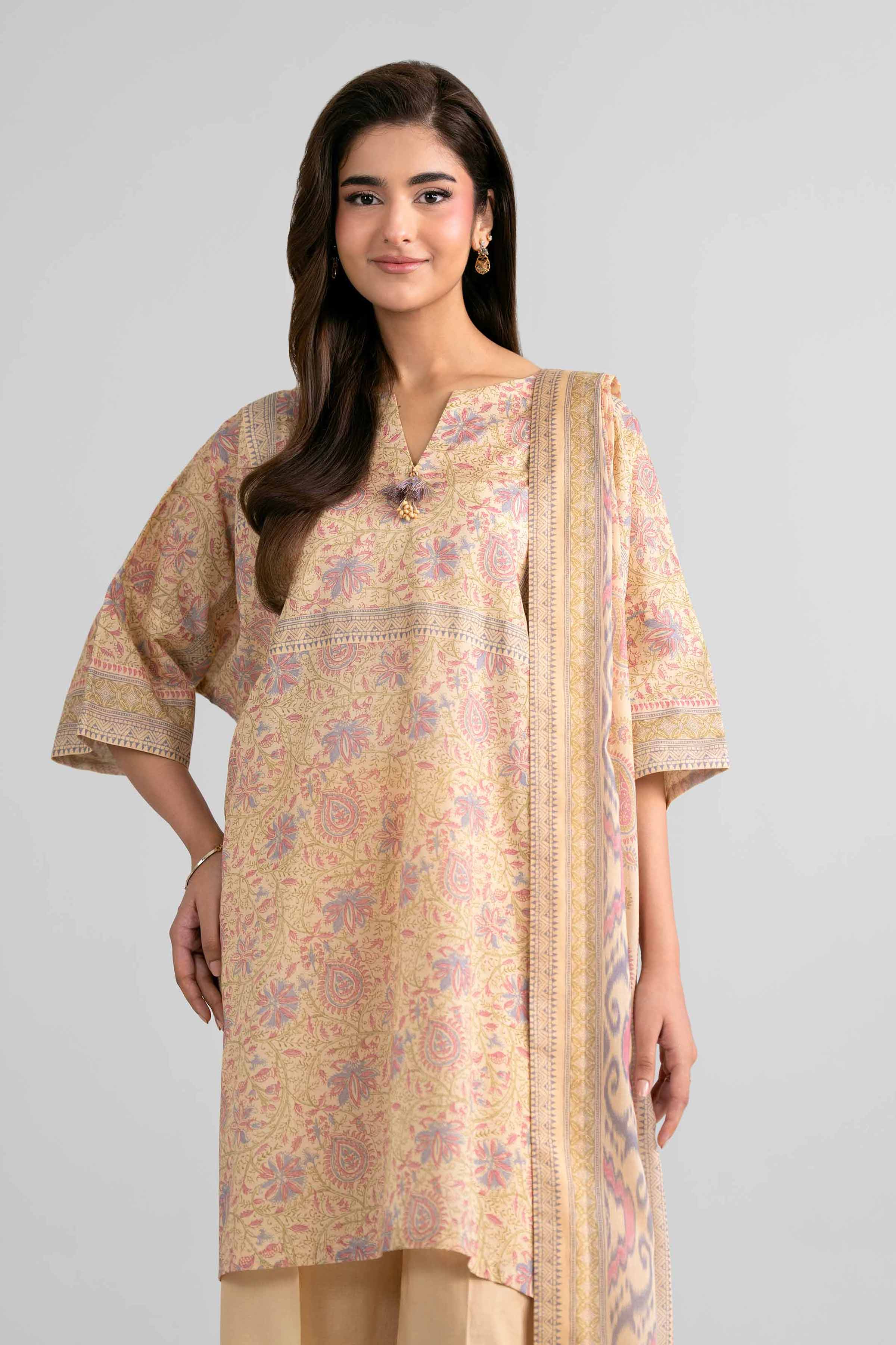 3 Piece - Printed Suit - 42601981 for Women - Unstitched Collection | Nishat | Shop Online
