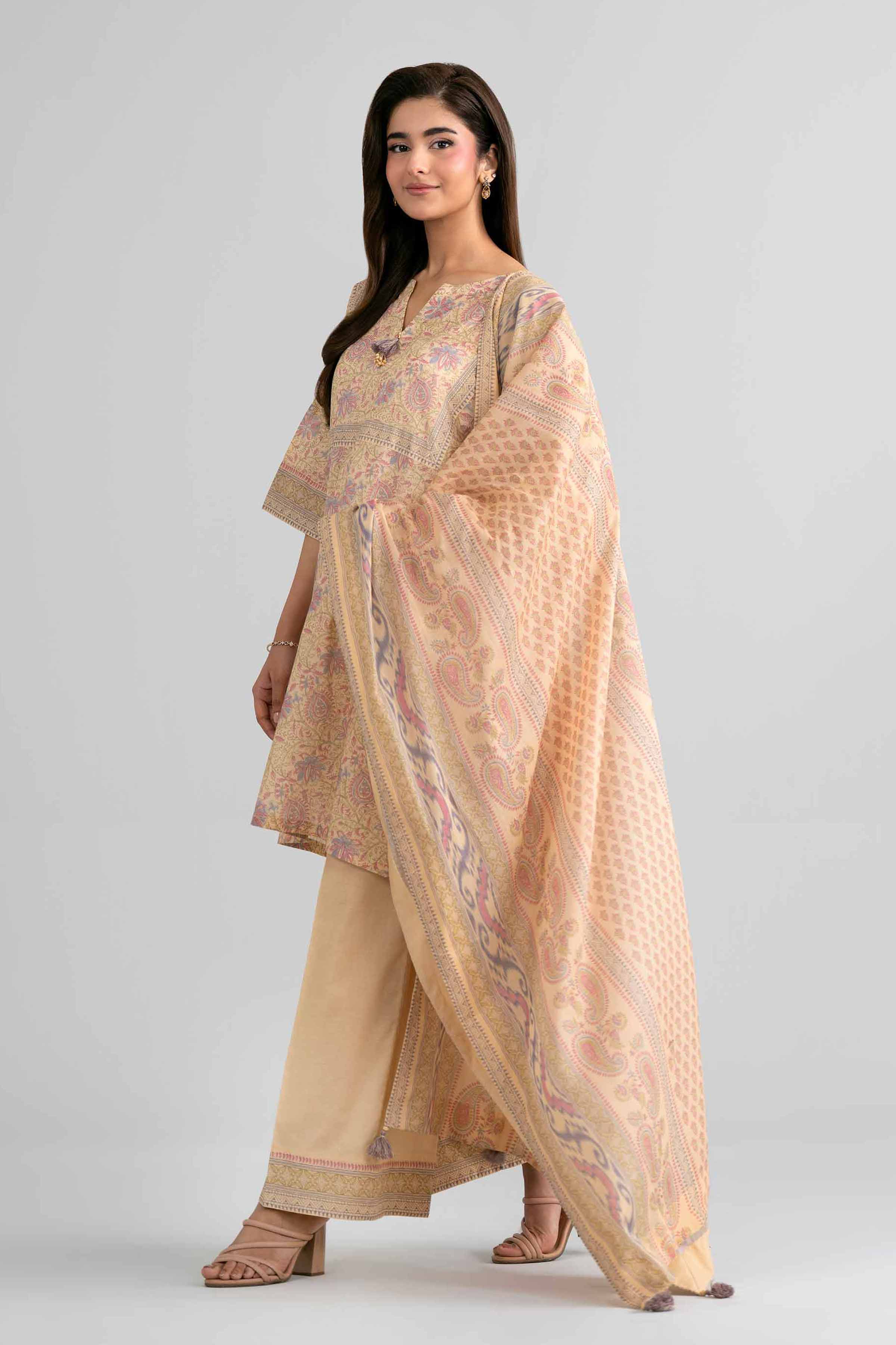 3 Piece - Printed Suit - 42601981 for Women - Unstitched Collection | Nishat | Shop Online