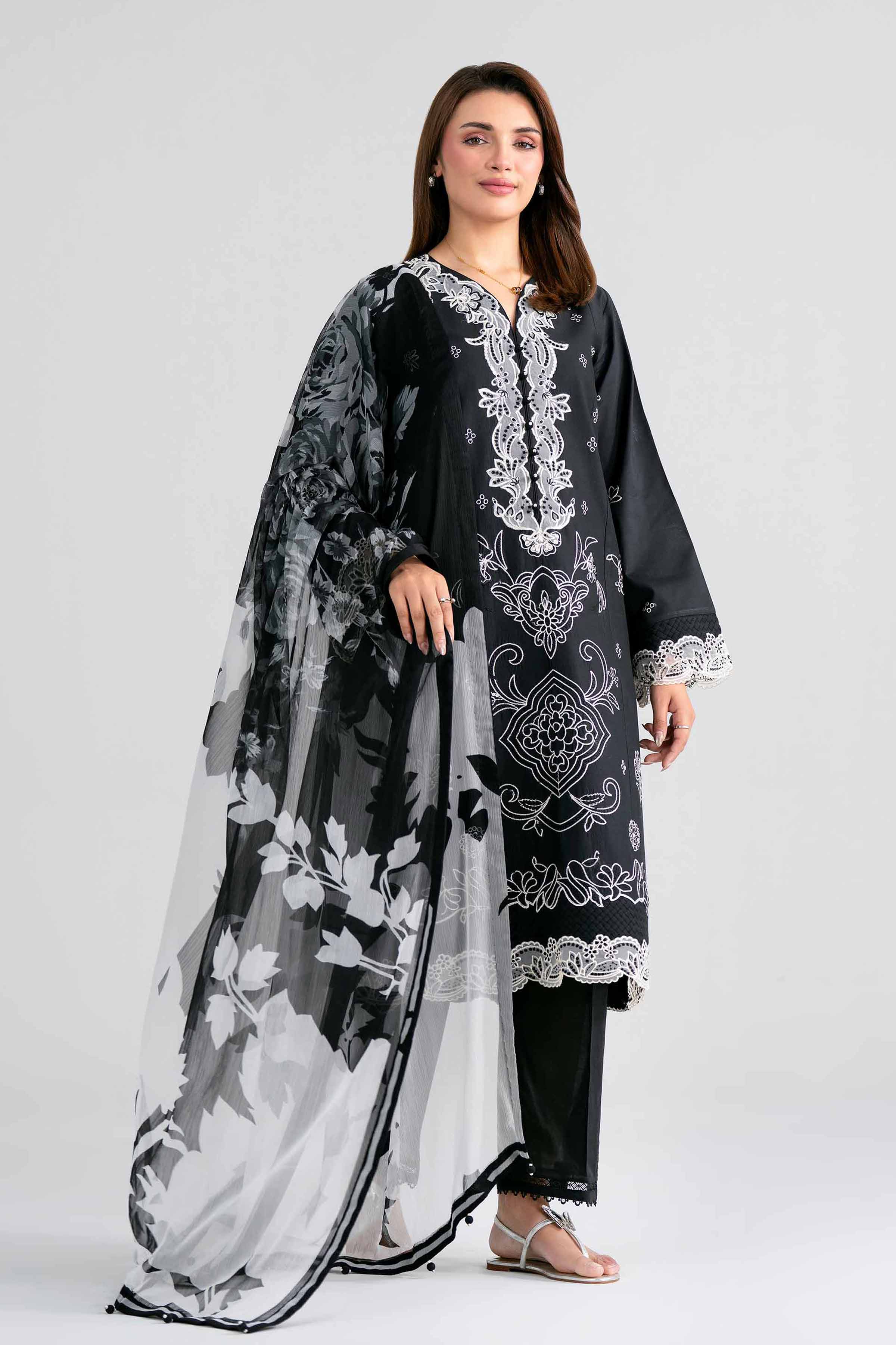 3 Piece - Digital Printed Embroidered Suit - 42601984 for Women - Unstitched Collection | Nishat | Shop Online