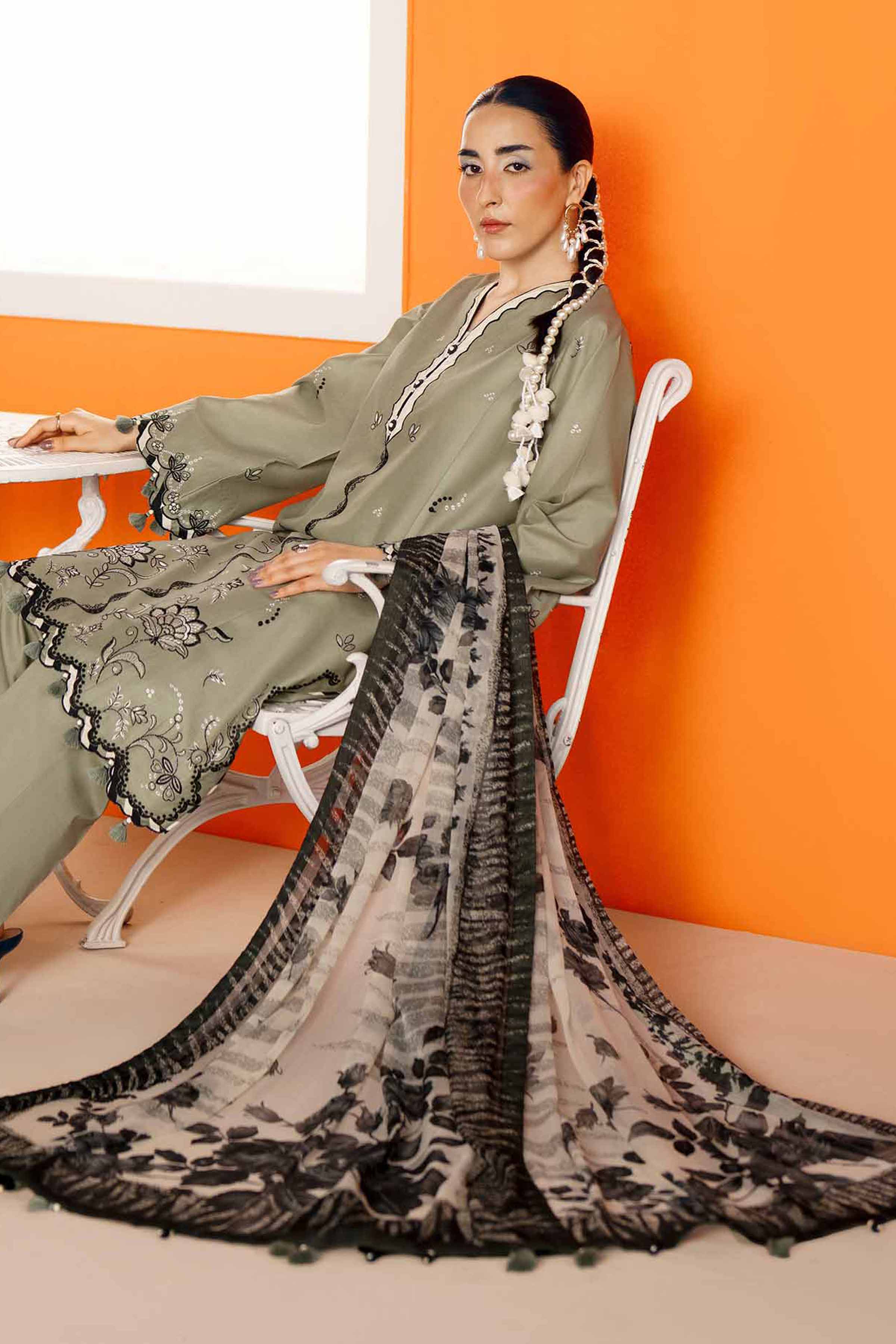 3 Piece - Digital Printed Embroidered Suit - 42601985 for Women - Unstitched Collection | Nishat | Shop Online