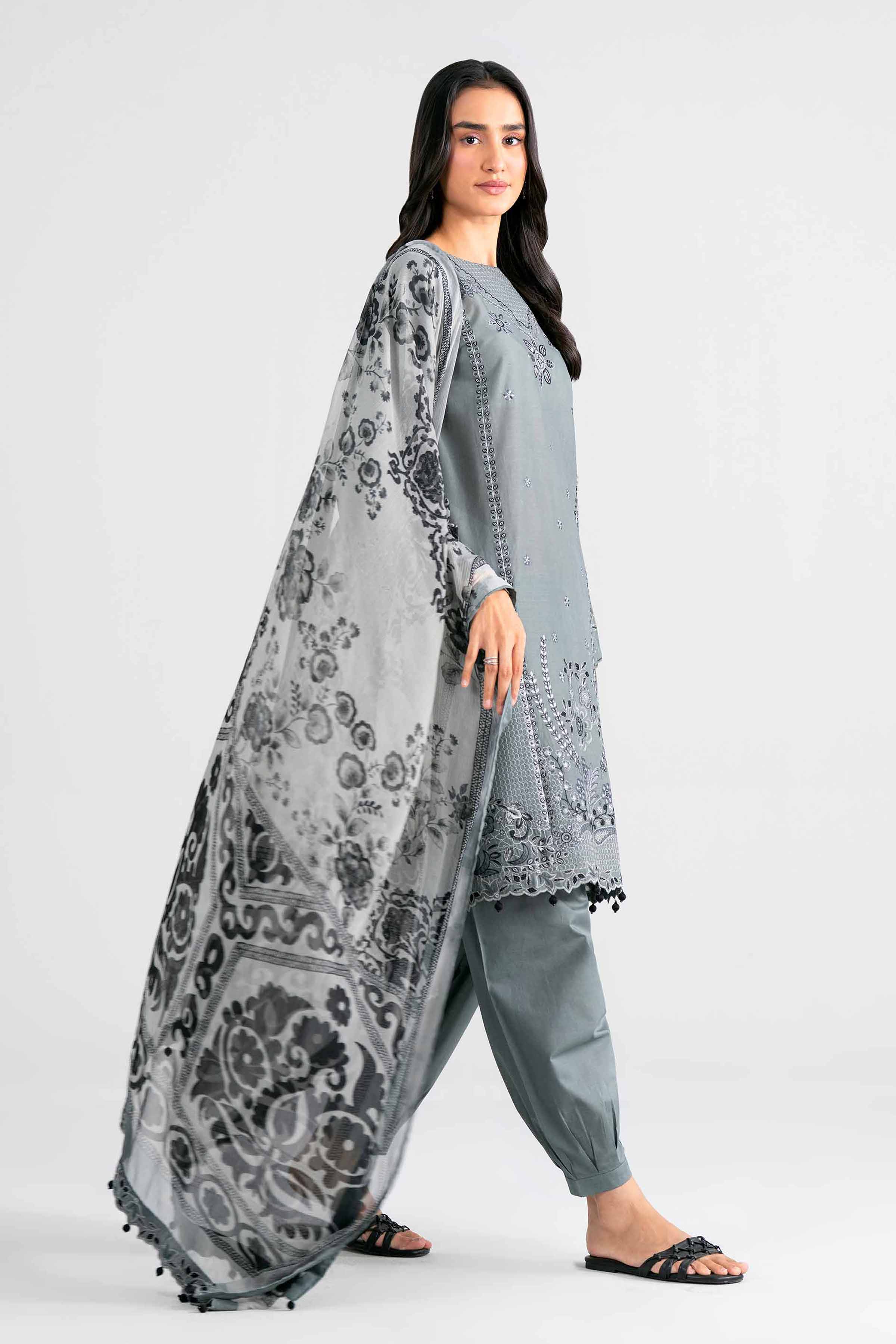 3 Piece - Digital Printed Embroidered Suit - 42601987 for Women - Unstitched Collection | Nishat | Shop Online