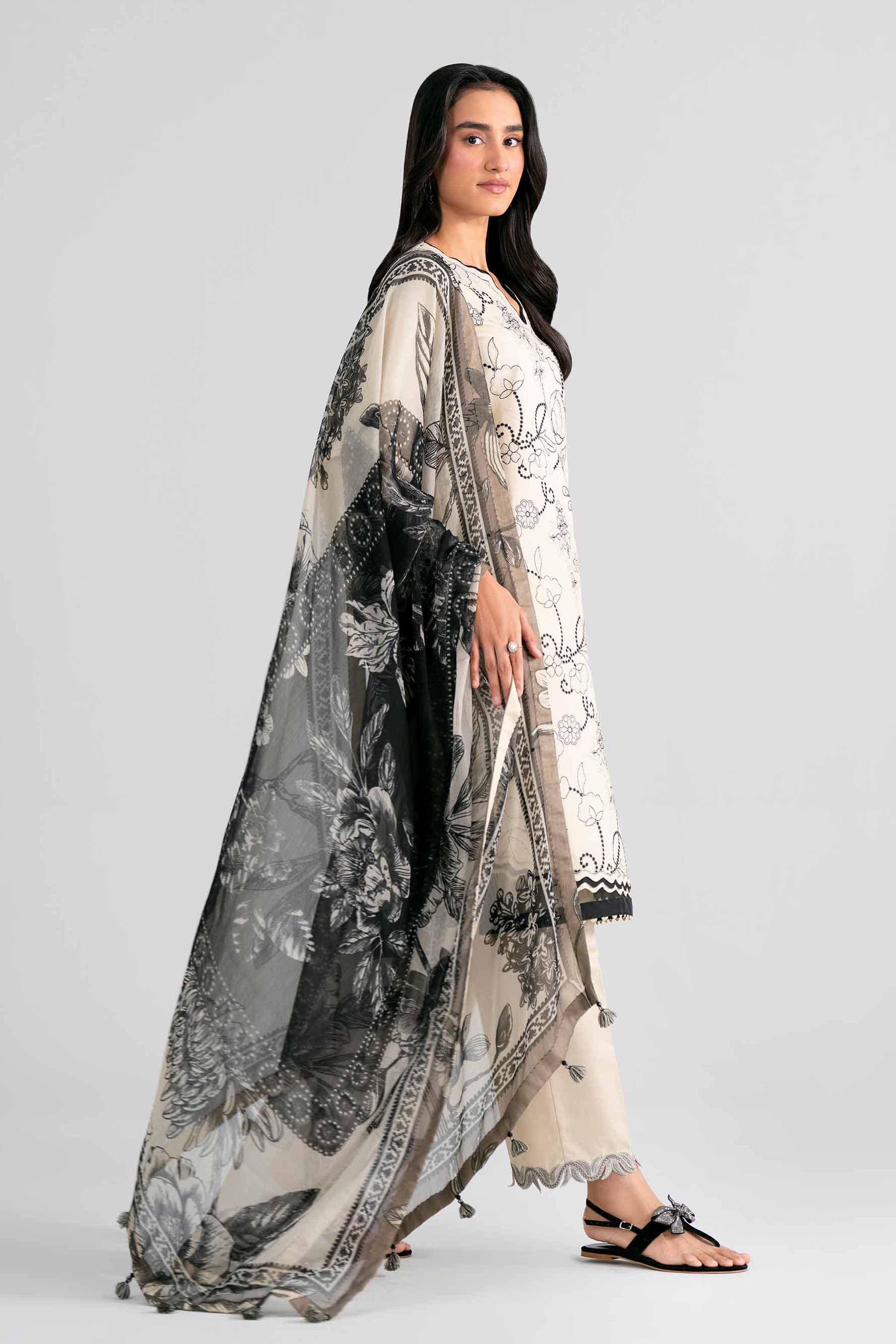 3 Piece - Digital Printed Embroidered Suit - 42601988 for Women - Unstitched Collection | Nishat | Shop Online