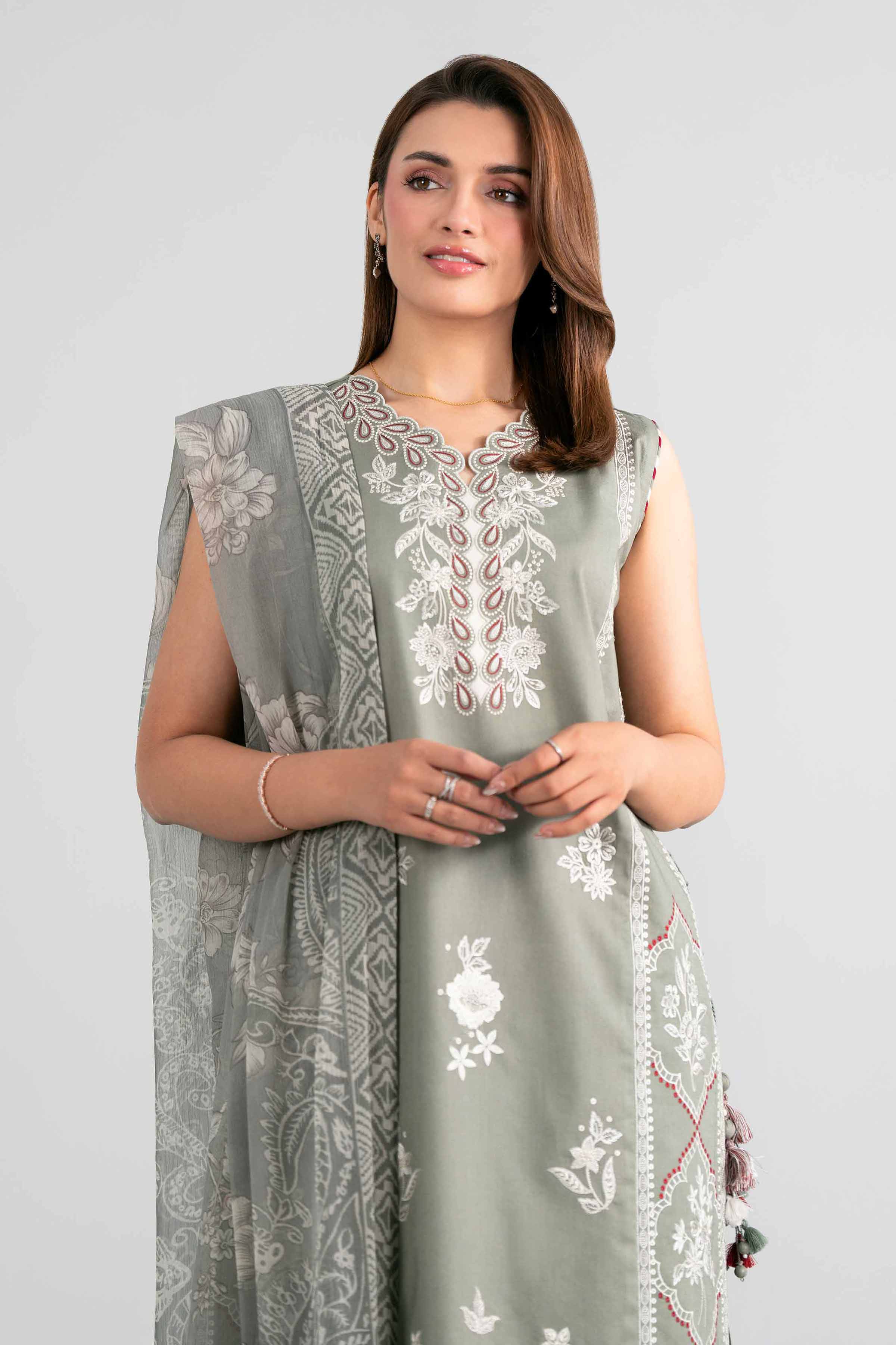 3 Piece - Digital Printed Embroidered Suit - 42601989 for Women - Unstitched Collection | Nishat | Shop Online