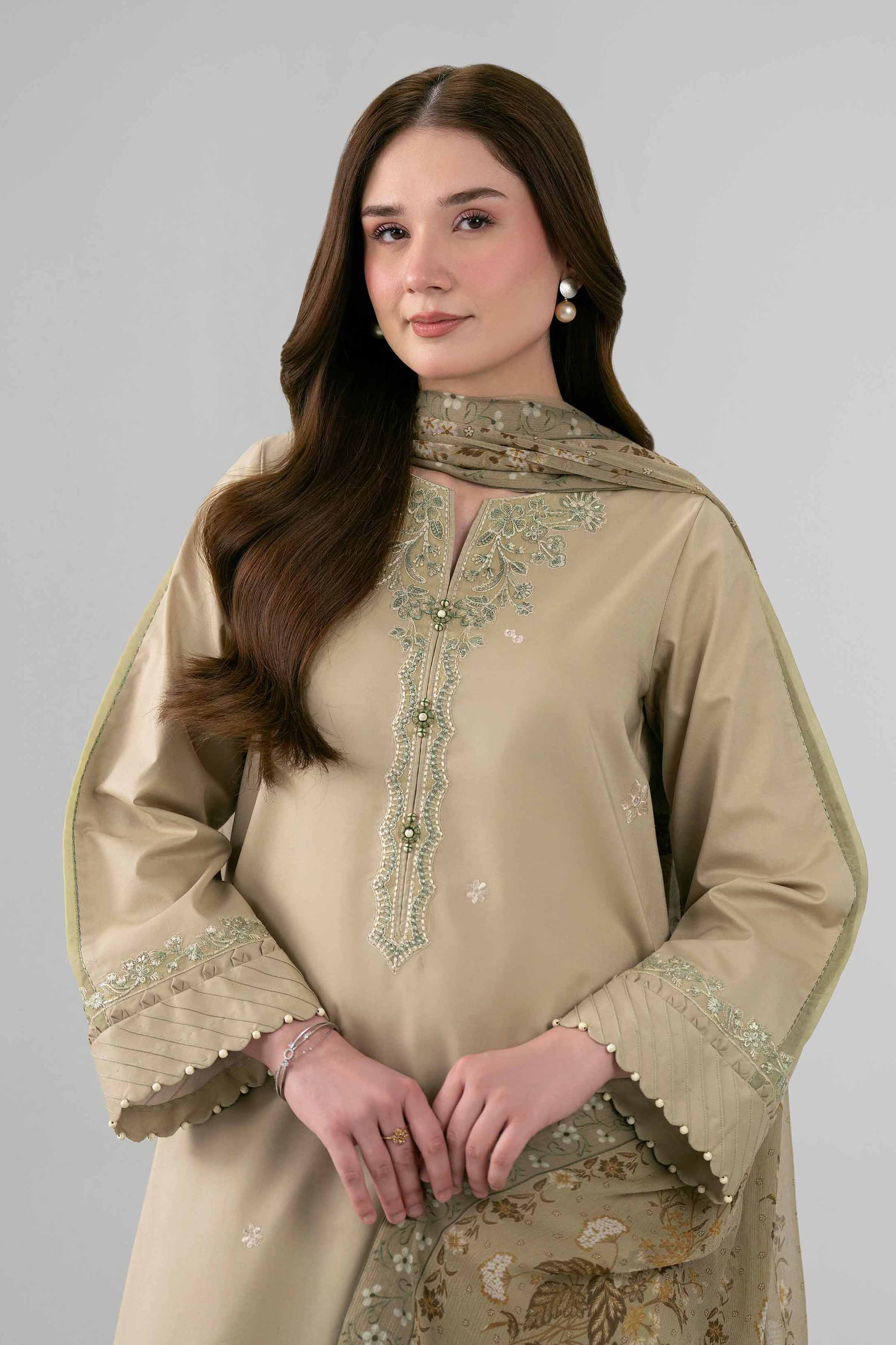 3 Piece - Embroidered Suit - 42601990 for Women - Unstitched Collection | Nishat | Shop Online