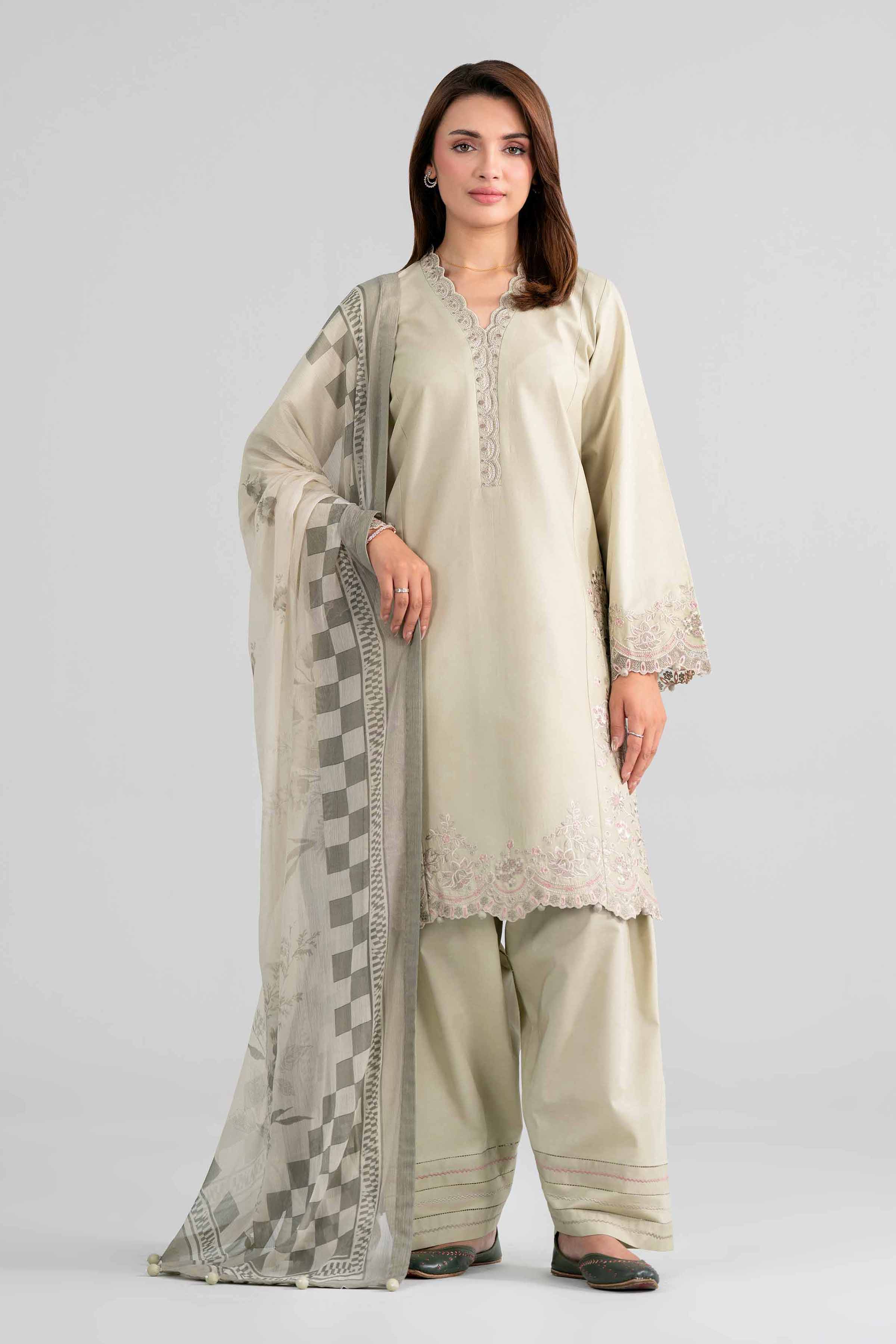 3 Piece - Digital Printed Embroidered Suit - 42601992 for Women - Unstitched Collection | Nishat | Shop Online