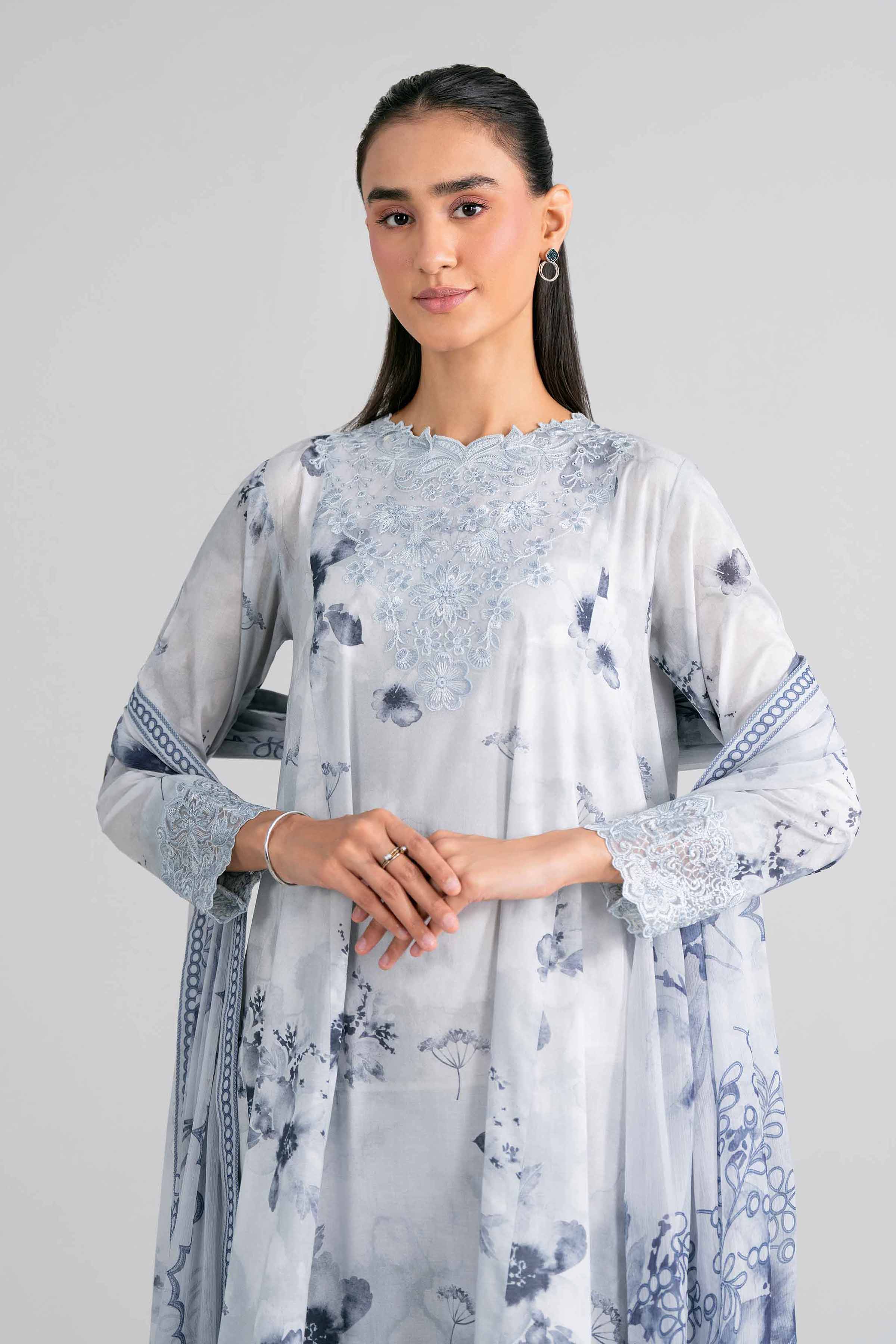 3 Piece - Digital Printed Embroidered Suit - 42601995 for Women - Unstitched Collection | Nishat | Shop Online