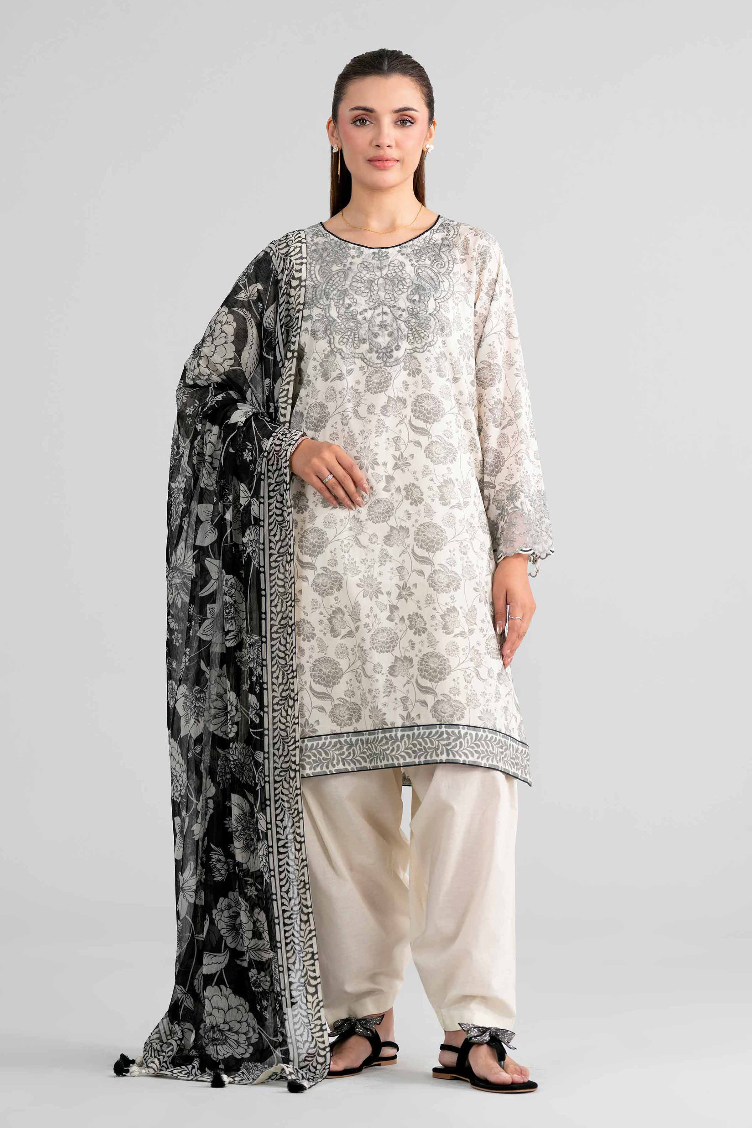 3 Piece - Digital Printed Embroidered Suit - 42601998 for Women - Unstitched Collection | Nishat | Shop Online