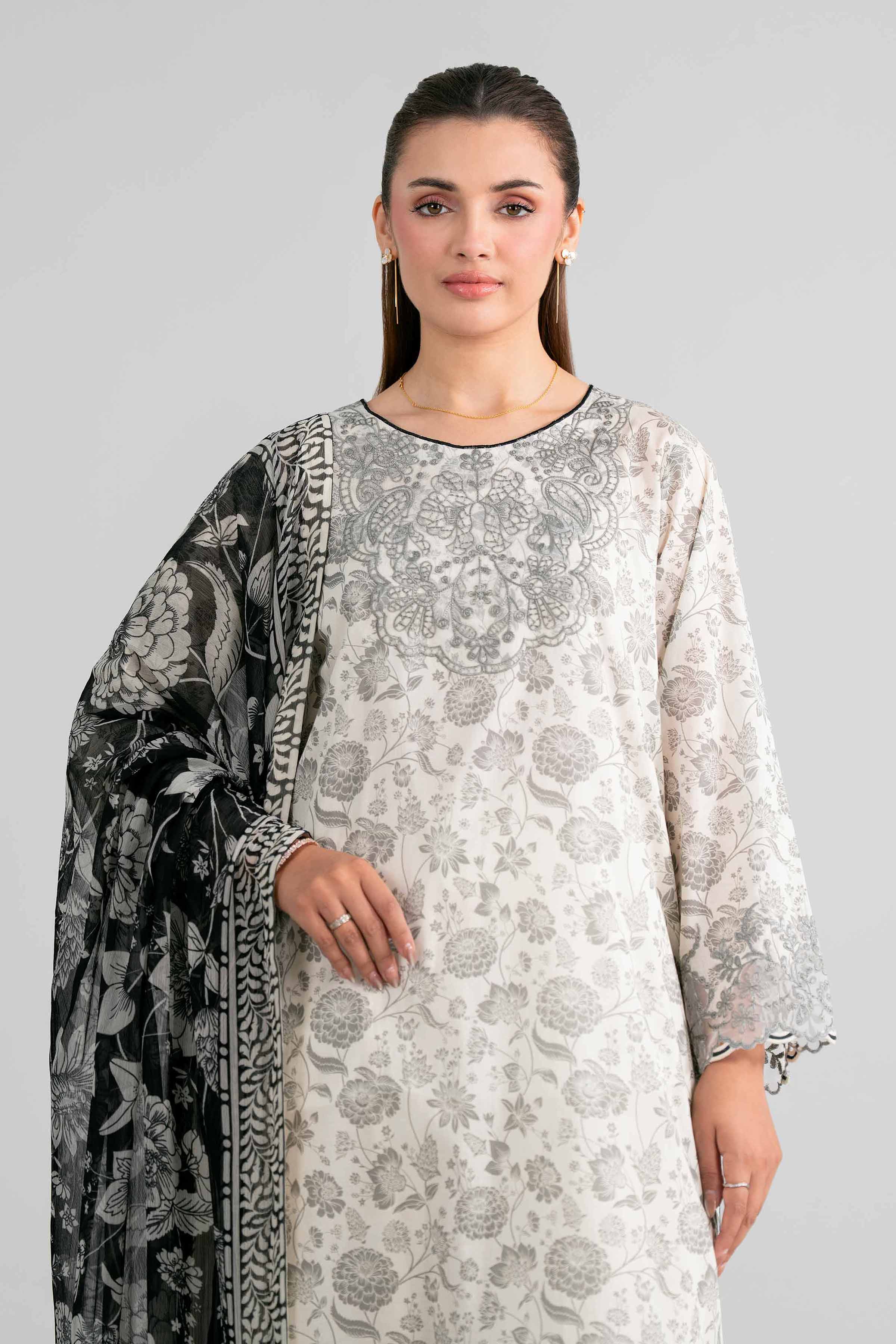 3 Piece - Digital Printed Embroidered Suit - 42601998 for Women - Unstitched Collection | Nishat | Shop Online