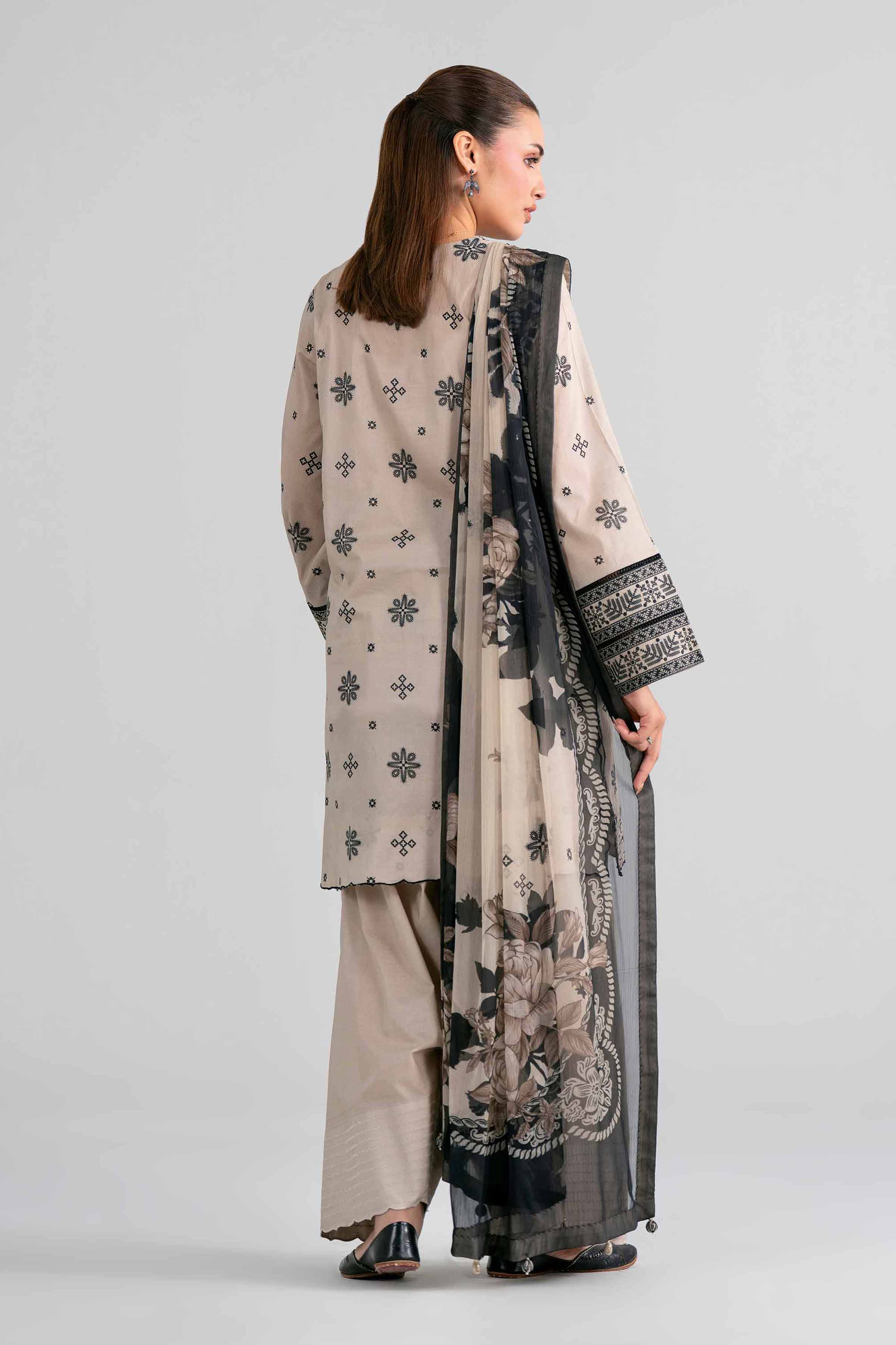 3 Piece - Digital Printed Embroidered Suit - 42602001 for Women - Unstitched Collection | Nishat | Shop Online