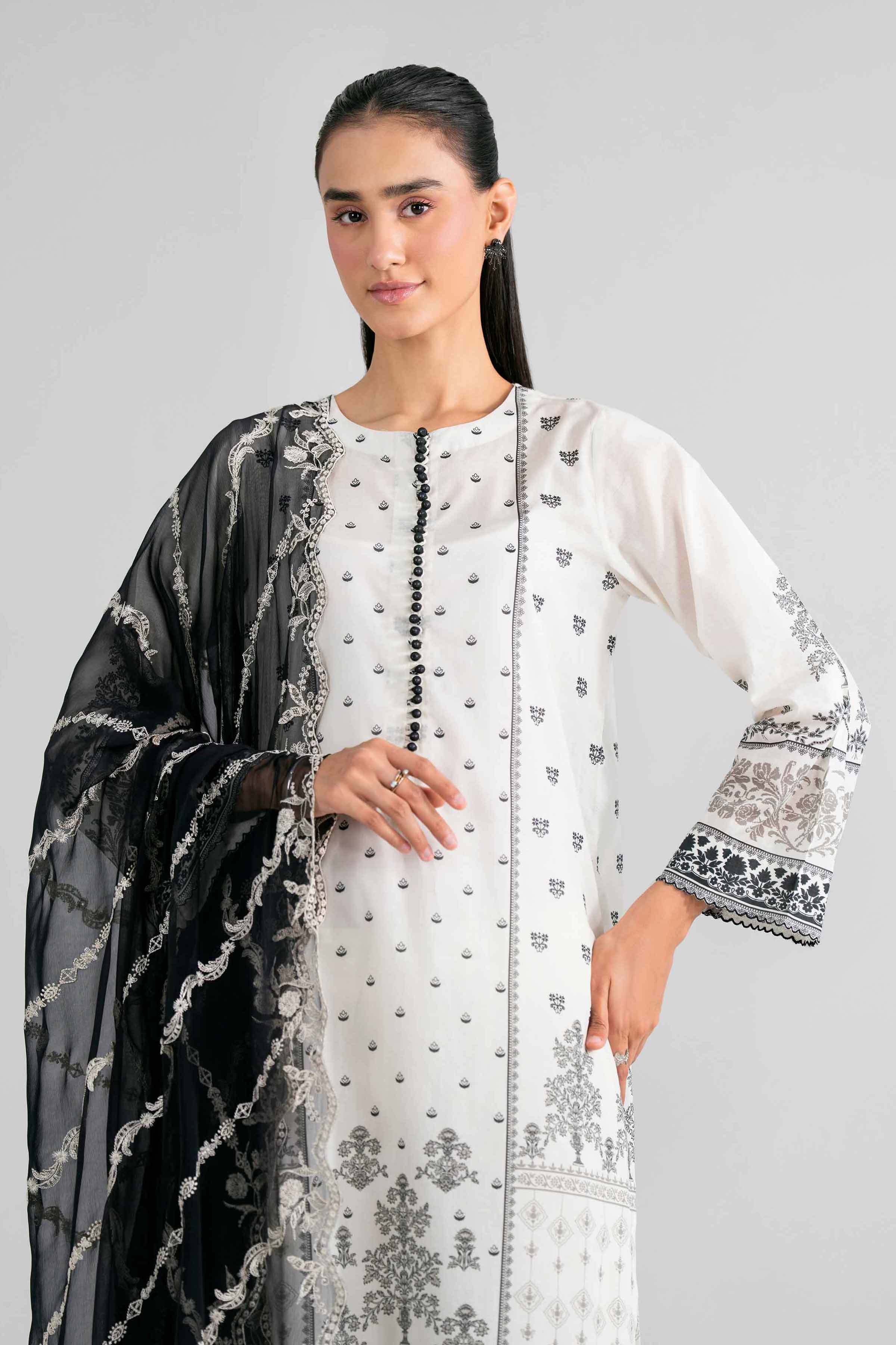 3 Piece - Digital Printed Embroidered Suit - 42602007 for Women - Unstitched Collection | Nishat | Shop Online