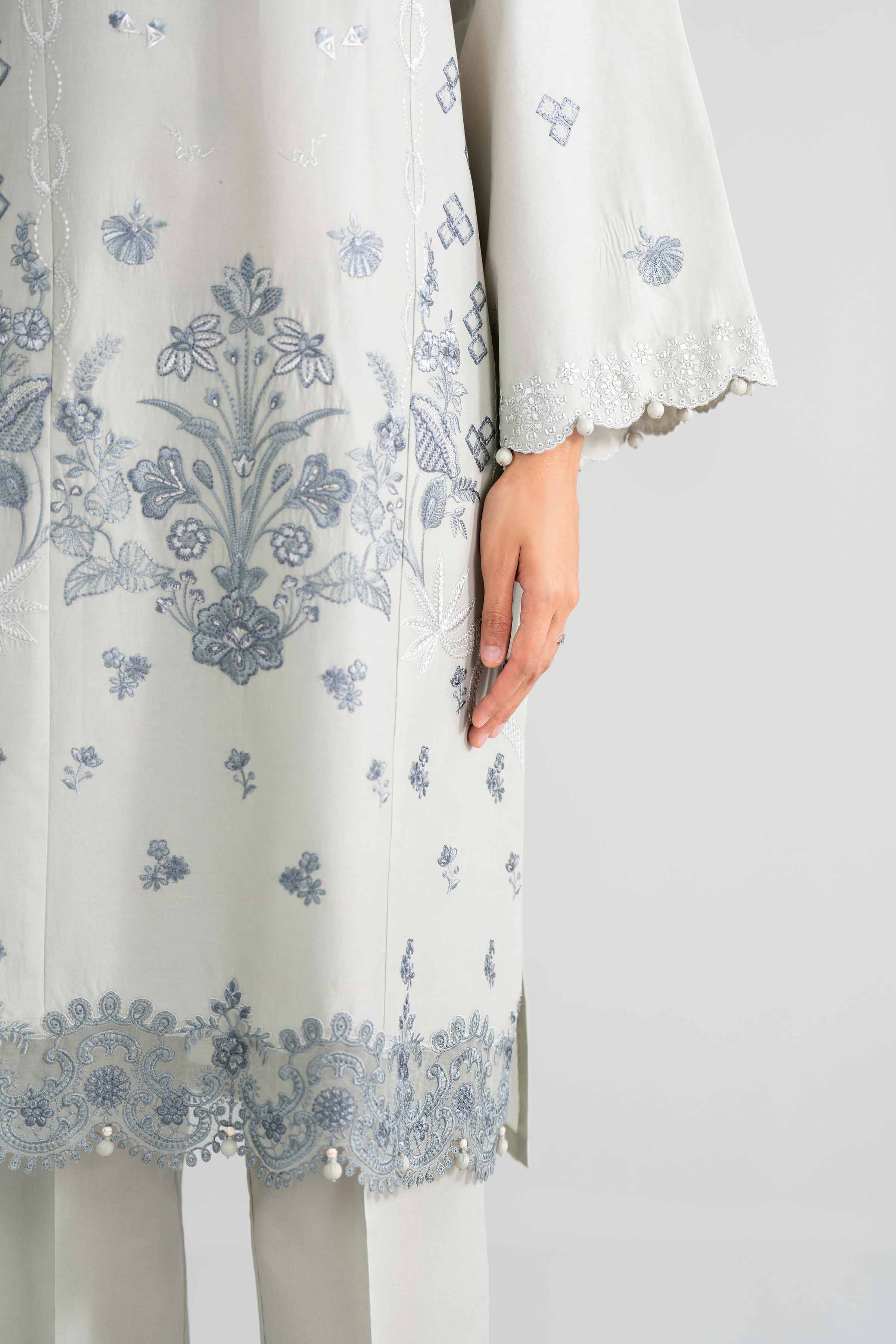 3 Piece - Digital Printed Embroidered Suit - 42602012 for Women - Unstitched Collection | Nishat | Shop Online