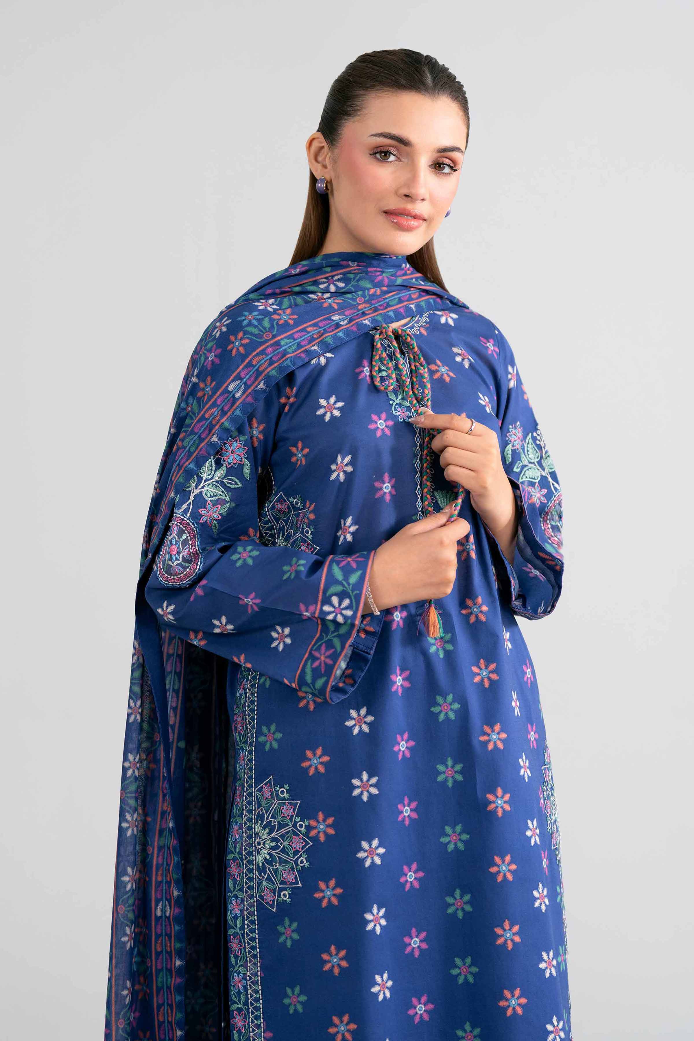 3 Piece - Printed Embroidered Suit - 42602014 for Women - Unstitched Collection | Nishat | Shop Online