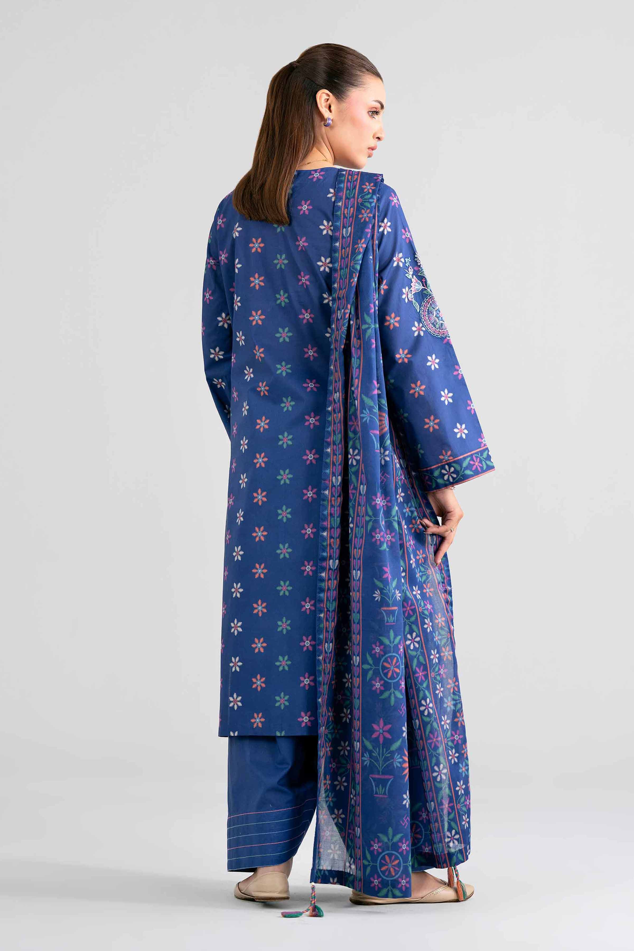 3 Piece - Printed Embroidered Suit - 42602014 for Women - Unstitched Collection | Nishat | Shop Online