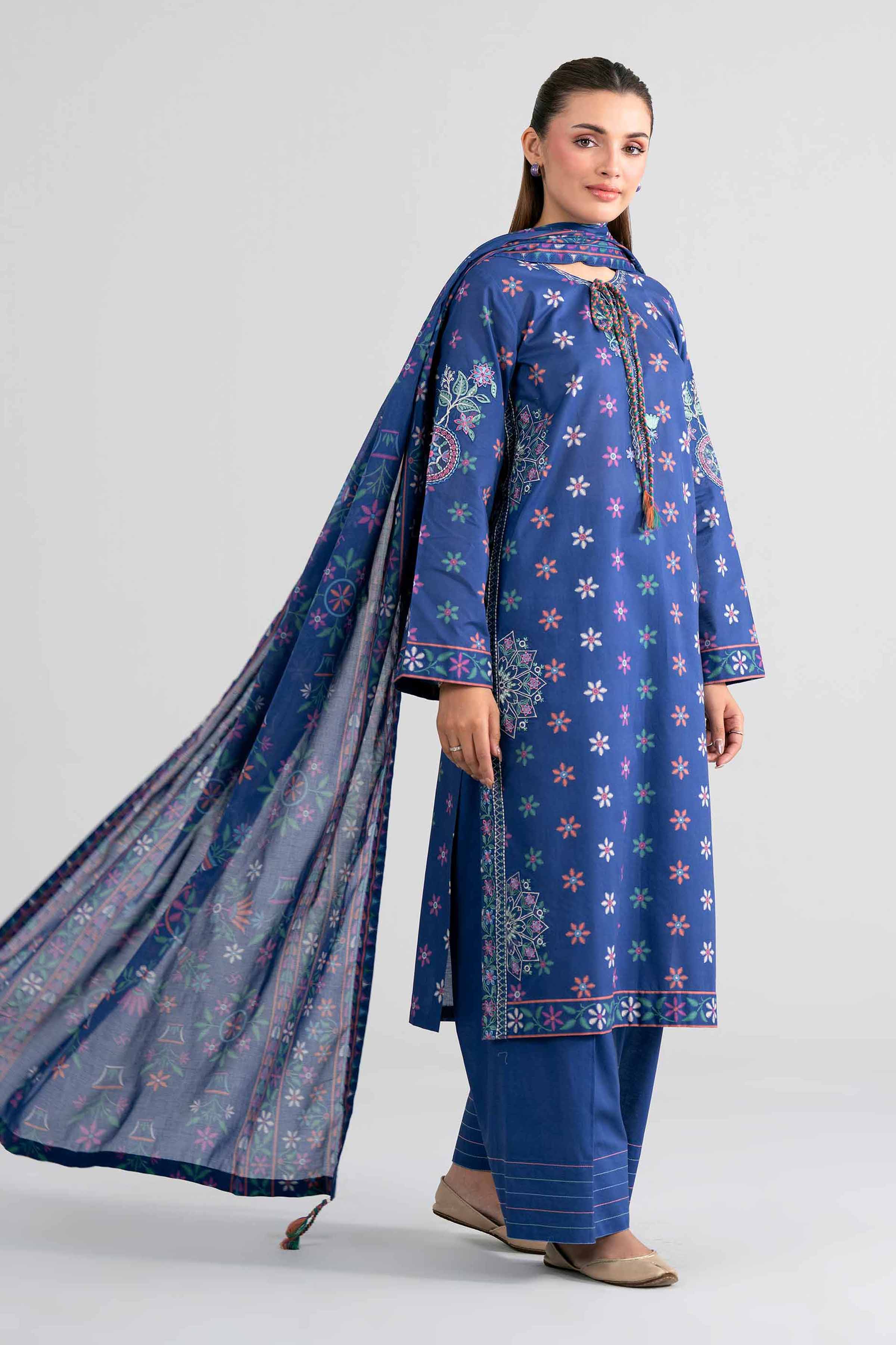 3 Piece - Printed Embroidered Suit - 42602014 for Women - Unstitched Collection | Nishat | Shop Online