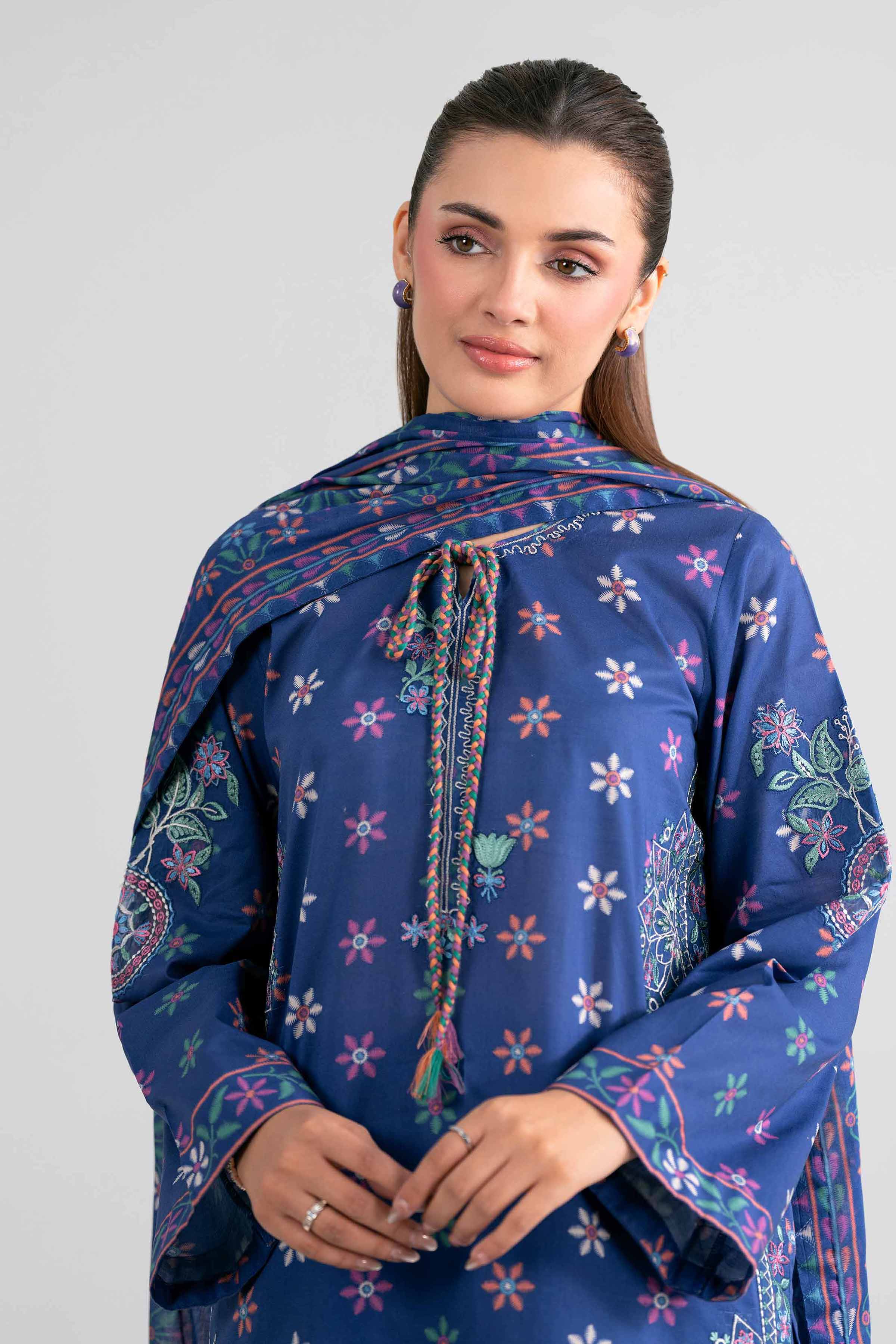 3 Piece - Printed Embroidered Suit - 42602014 for Women - Unstitched Collection | Nishat | Shop Online