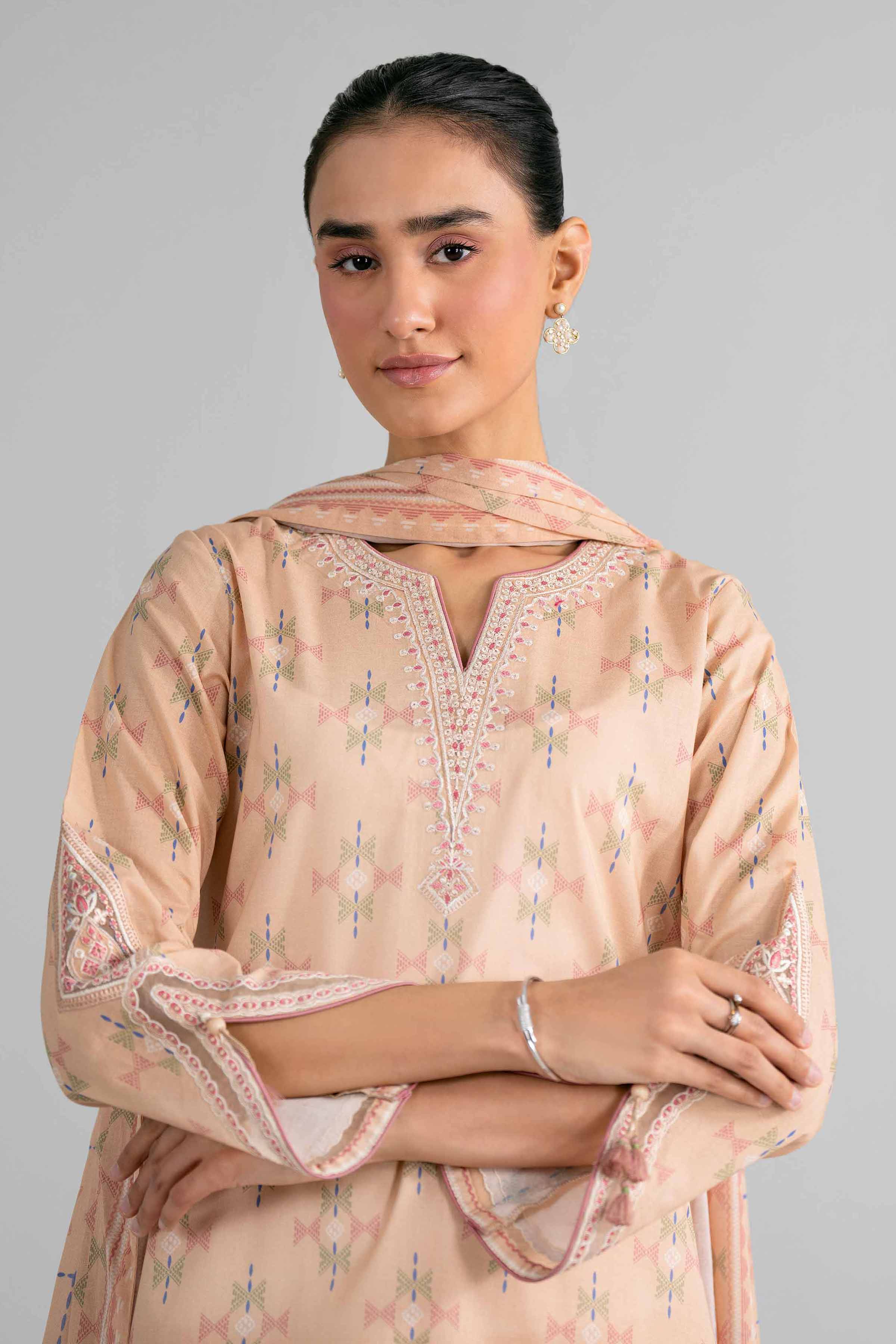 3 Piece - Printed Embroidered Suit - 42602015 for Women - Unstitched Collection | Nishat | Shop Online