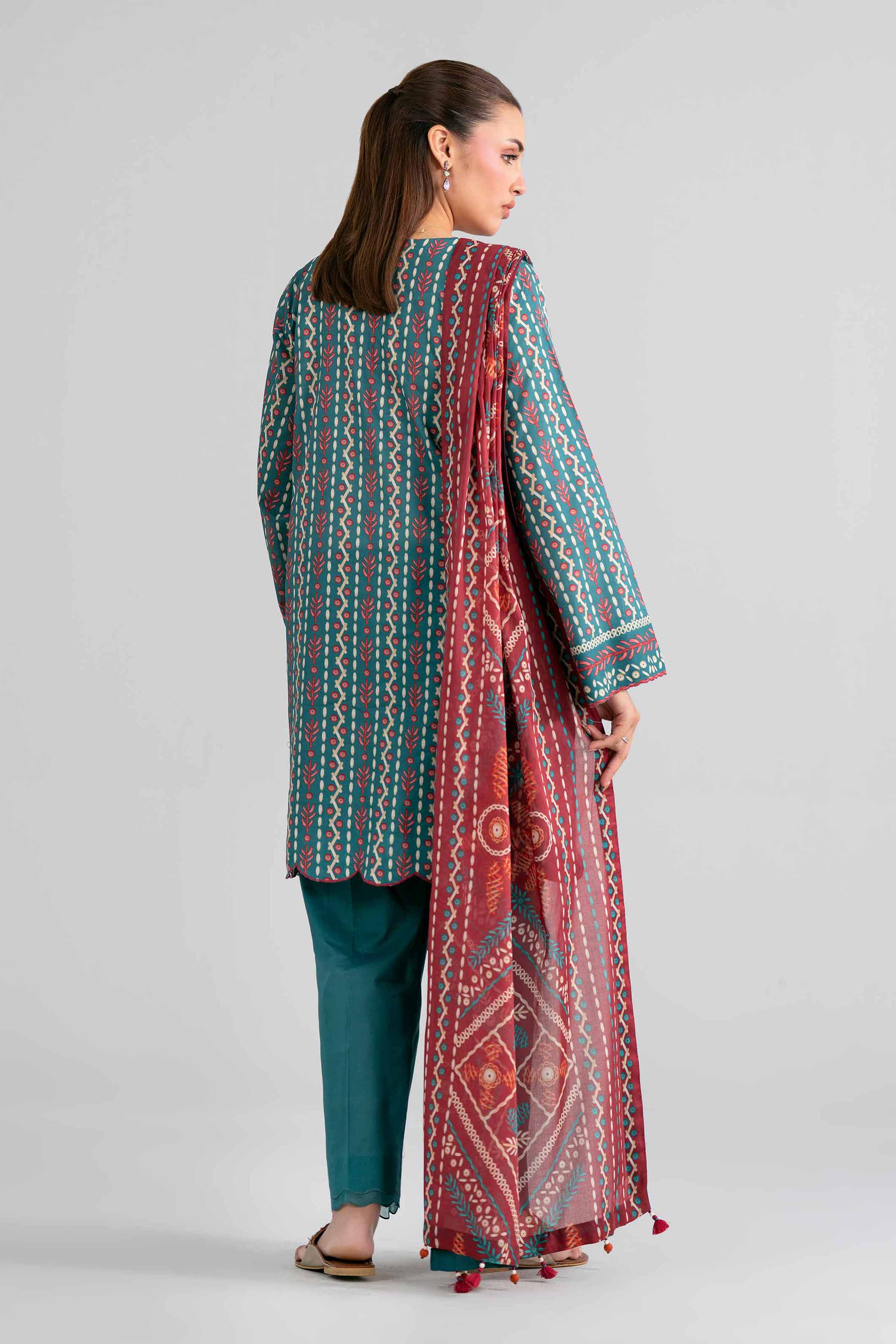 3 Piece - Printed Embroidered Suit - 42602016 for Women - Unstitched Collection | Nishat | Shop Online
