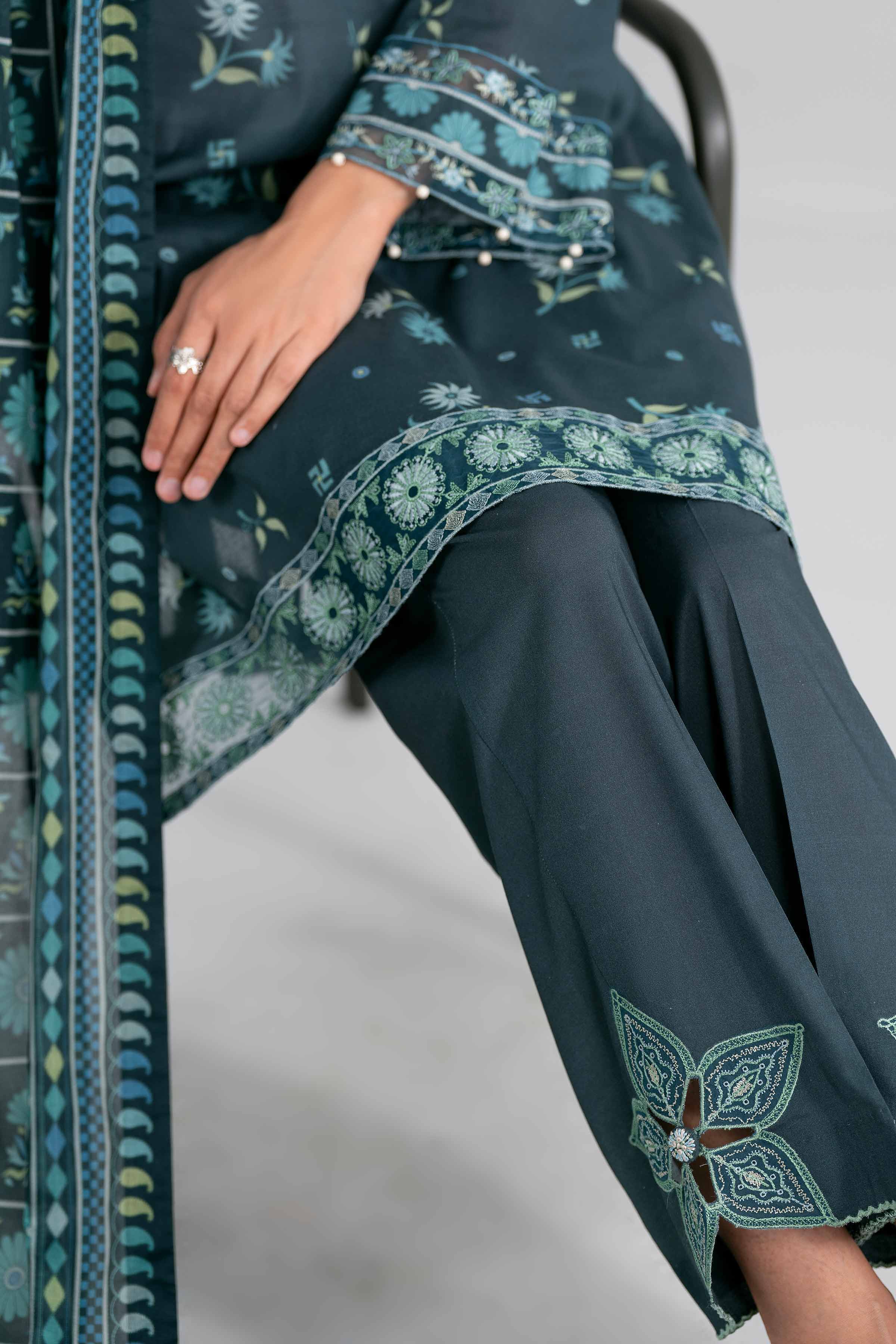 3 Piece - Printed Embroidered Suit - 42602017 for Women - Unstitched Collection | Nishat | Shop Online