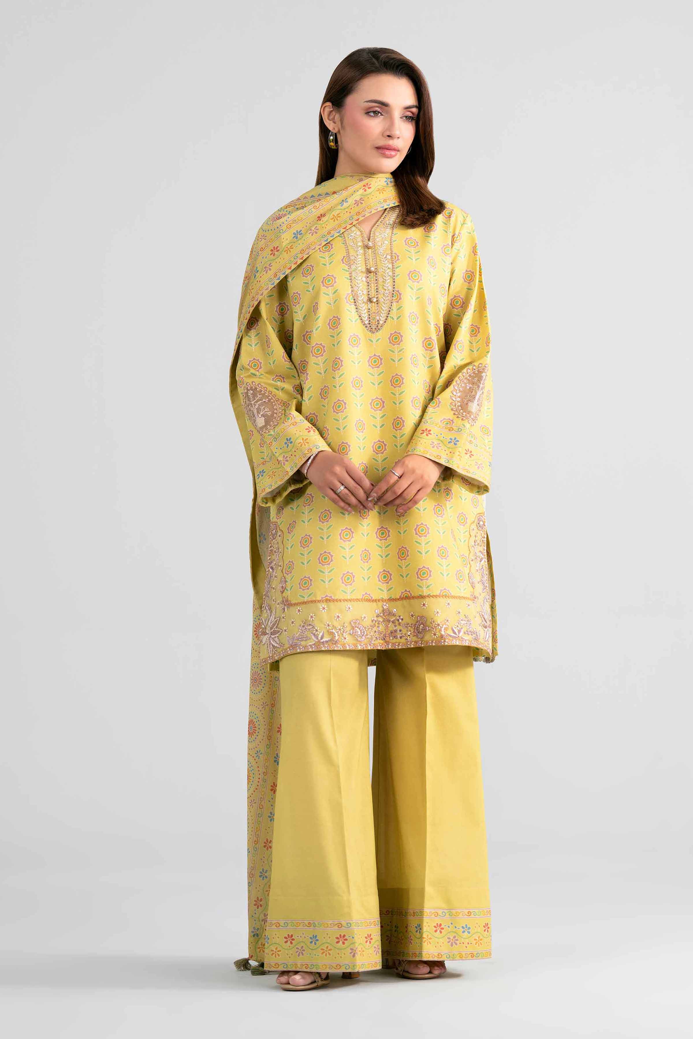 3 Piece - Printed Embroidered Suit - 42602018 for Women - Unstitched Collection | Nishat | Shop Online